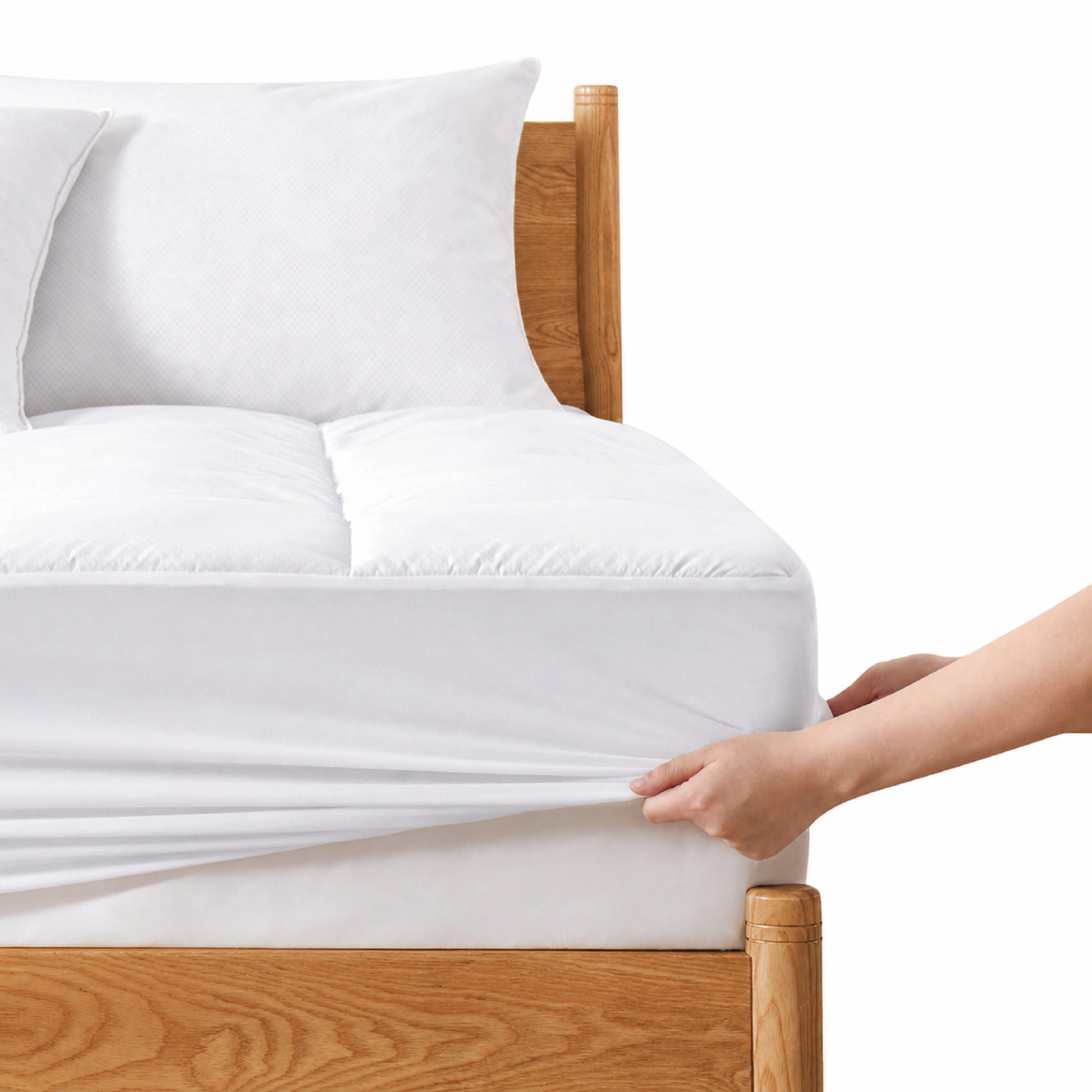 Unikome Cooling Breathable Mattress Pad, Quilted Fitted Waterproof Mattress Protector