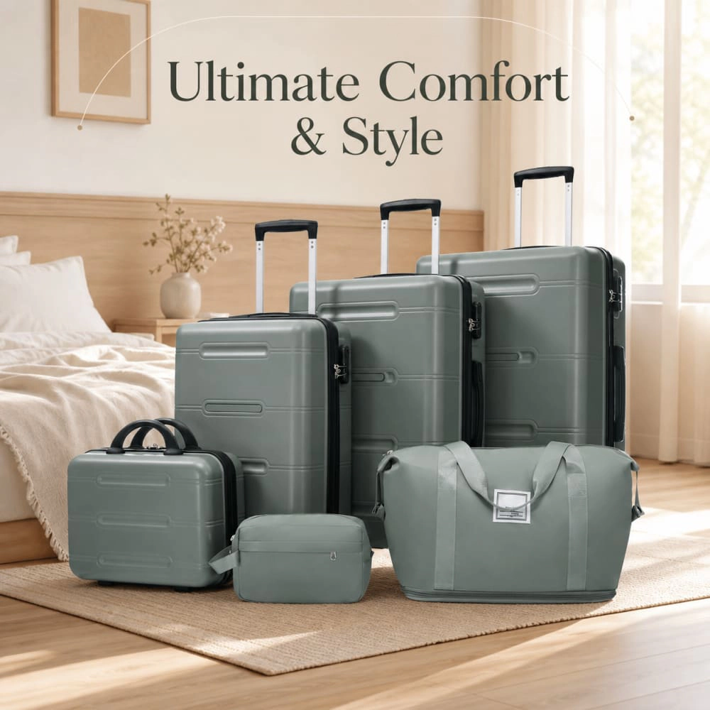 WOW PIONEER Lightweight Hard Case Checked Luggage