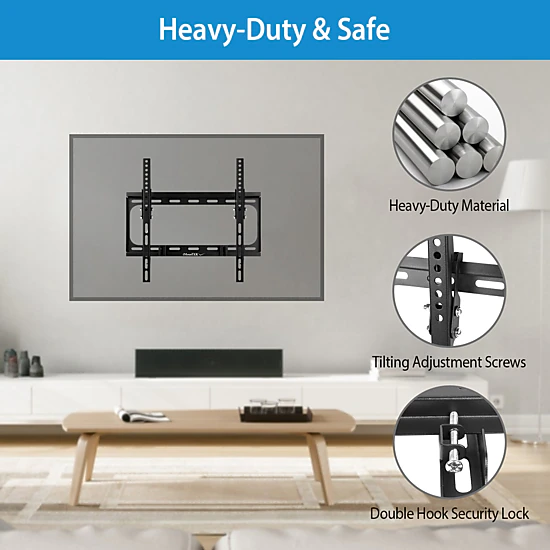 GBruno Tilt Dual Arm 55 Inch TV Wall Mount Bracket