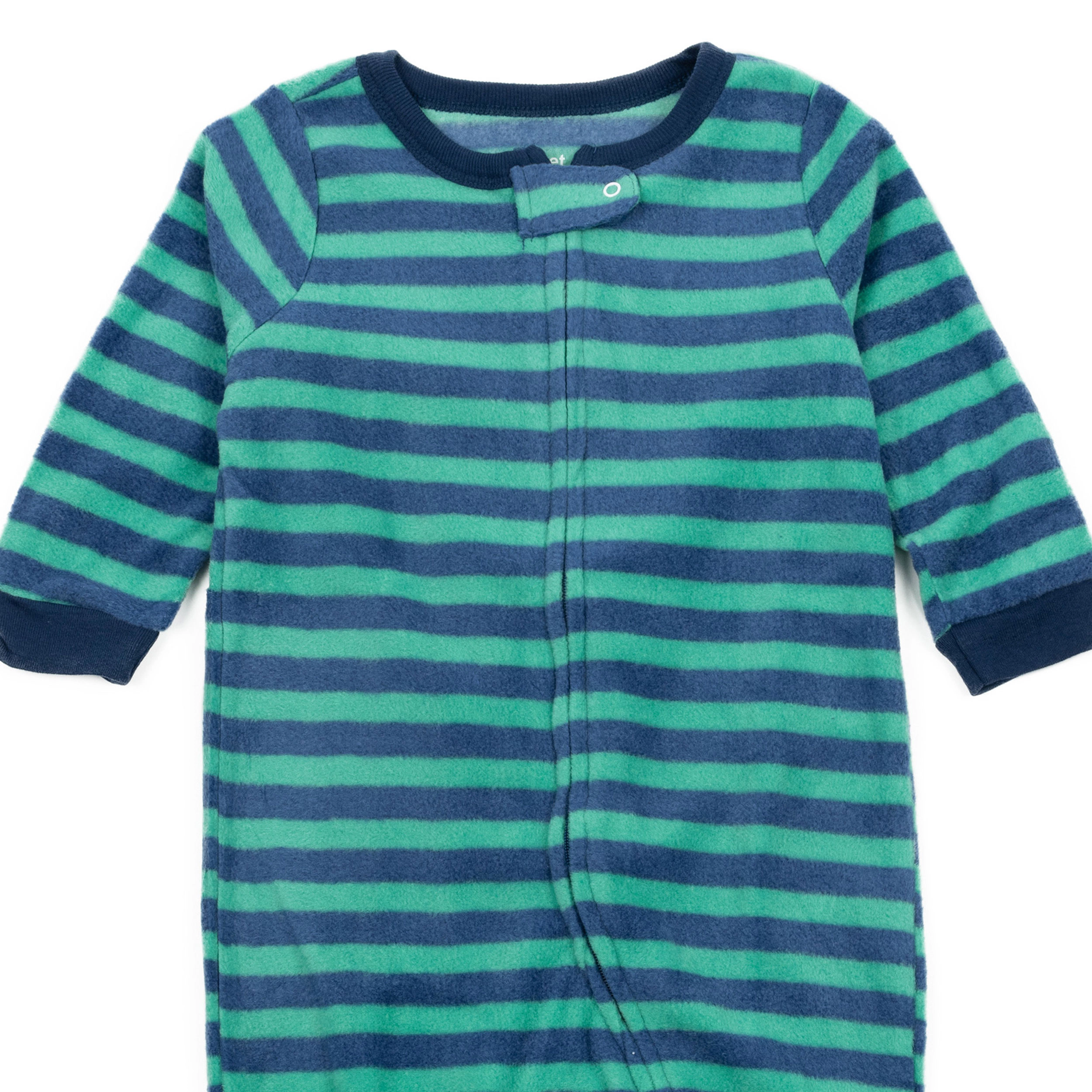 Leveret Baby/Toddler Striped Fleece Footed Pajamas