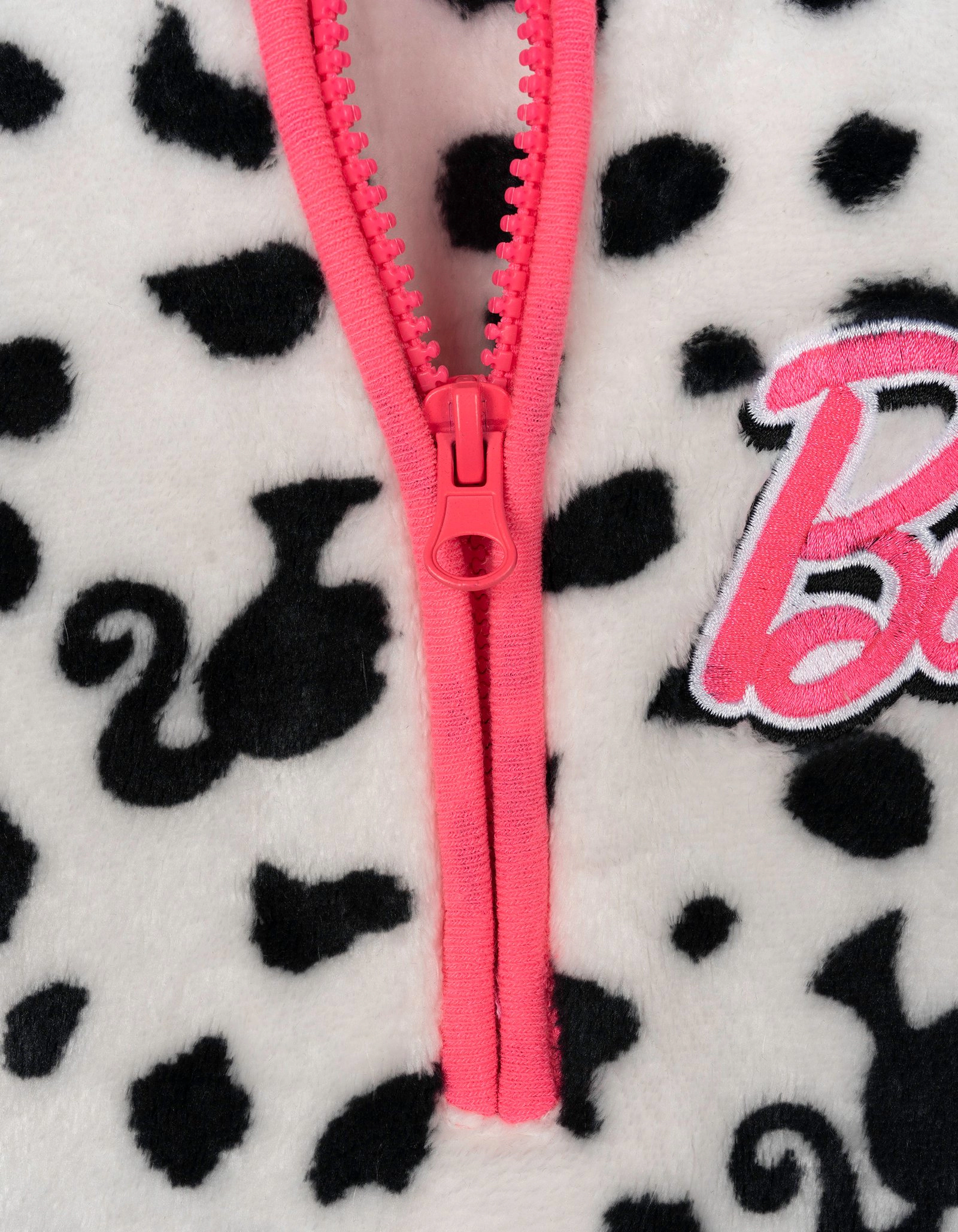 Barbie Girls' Half-Zip Fleece Pullover Sweatshirt