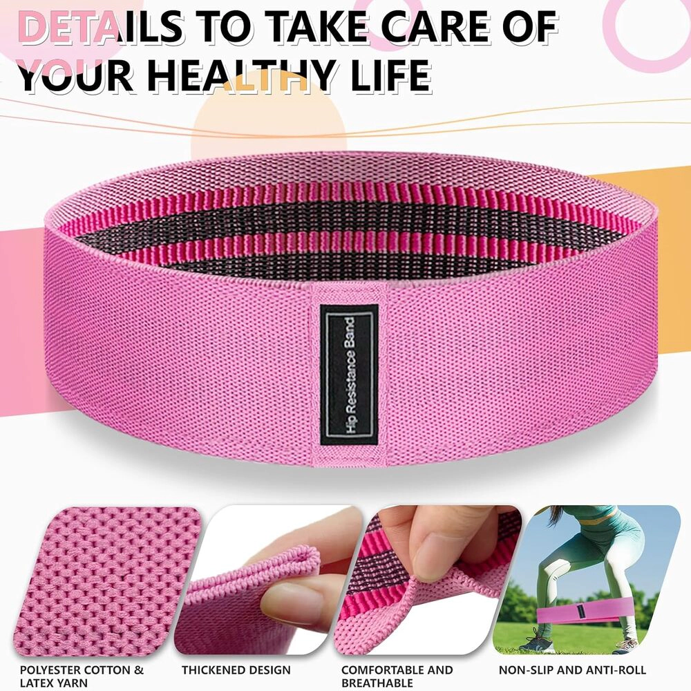 Radiant Essence Unisex Fabric Resistance Bands Set