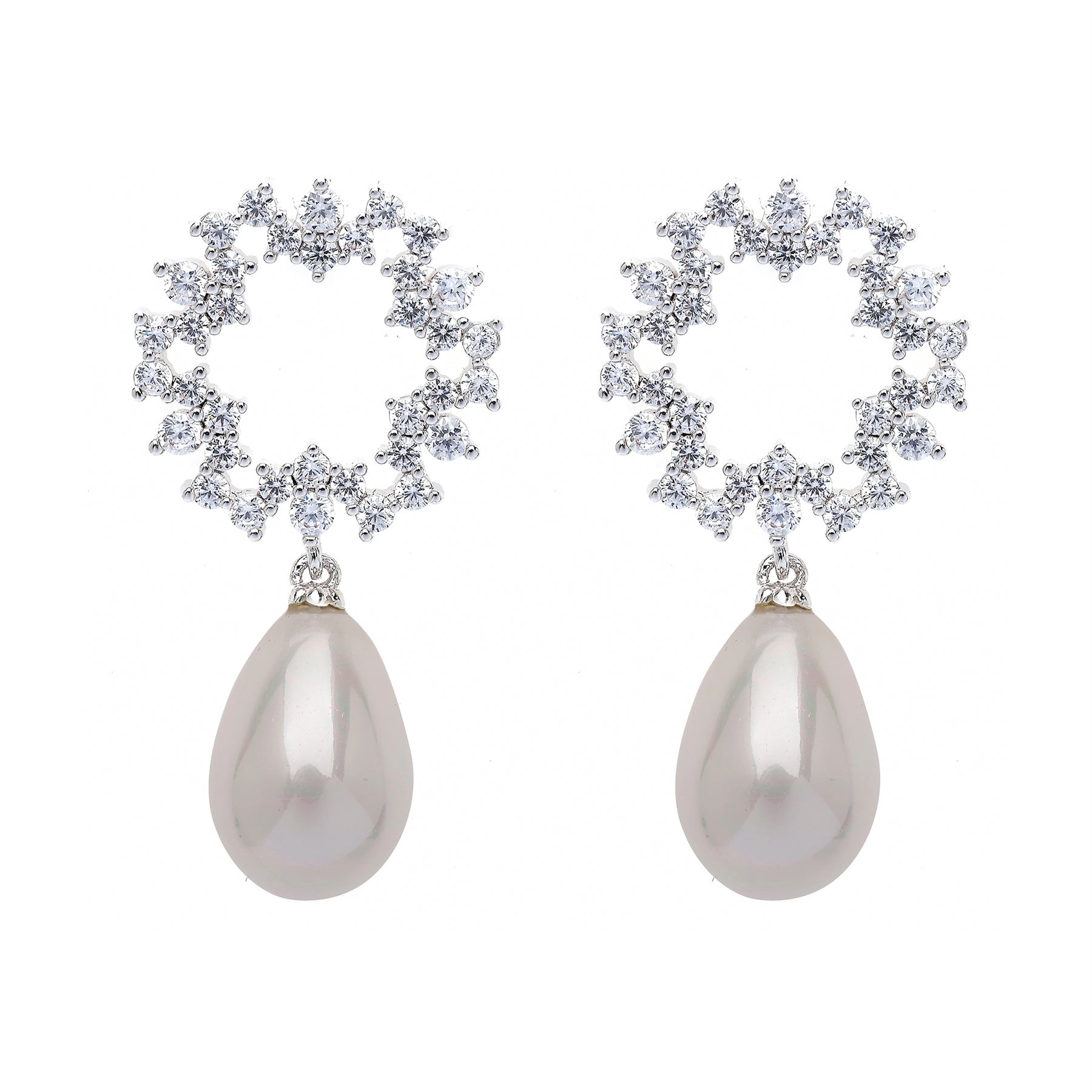 AGP PARIS Womens Circular Charming Hollow Drop Earrings