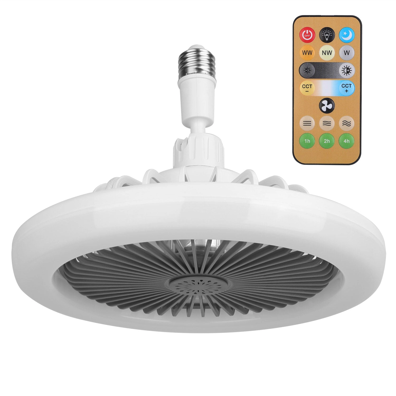 GBruno Dimmable Socket Ceiling Fan With Remote