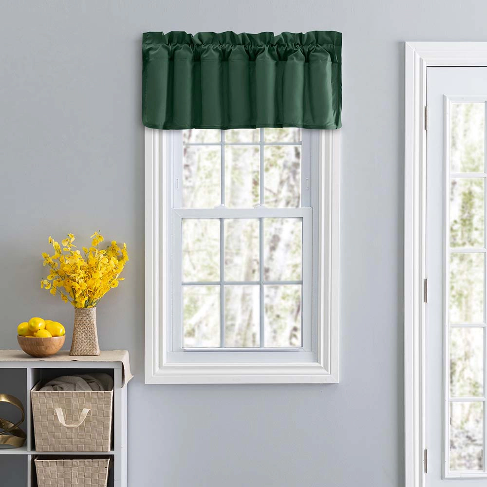 Ellis Stacey 3"Rod Pocket High Quality Fabric Solid Color Window Lined Filler Valance 42"x13" Harvest