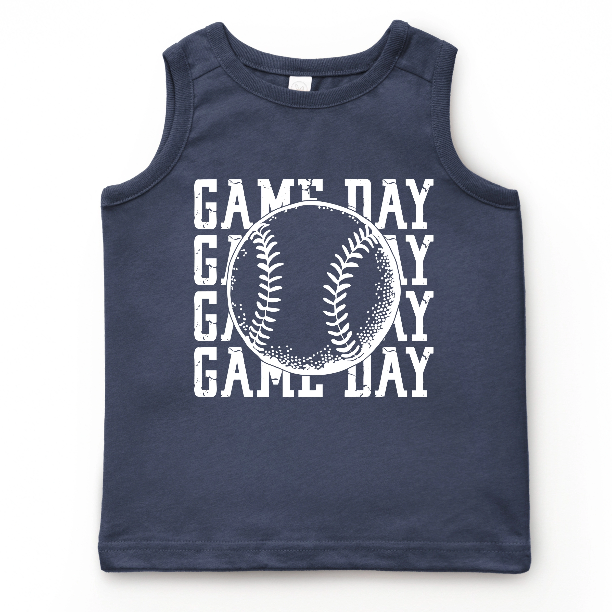 The Juniper Shop - Distressed Game Day Baseball Youth Tank Top