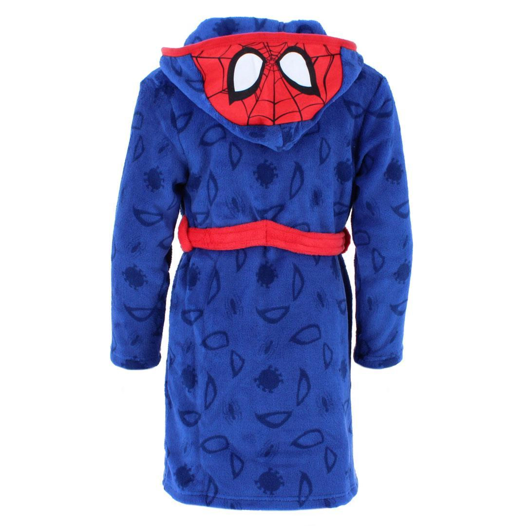 Textiel Trade Boy's Spiderman Hooded Plush Bathrobe