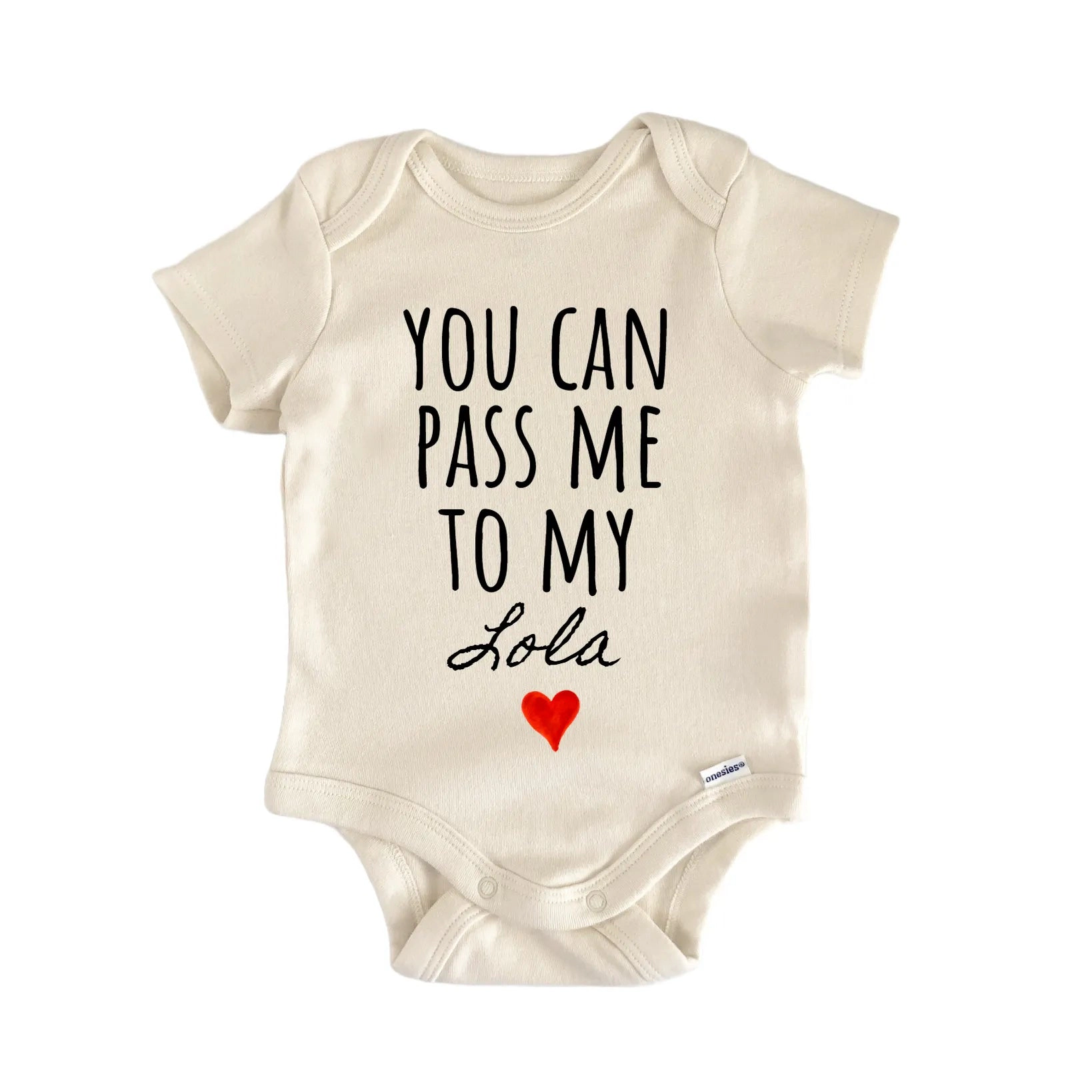 NOFO VIBES Unisex Lola Announcement Baby Gift Bodysuit