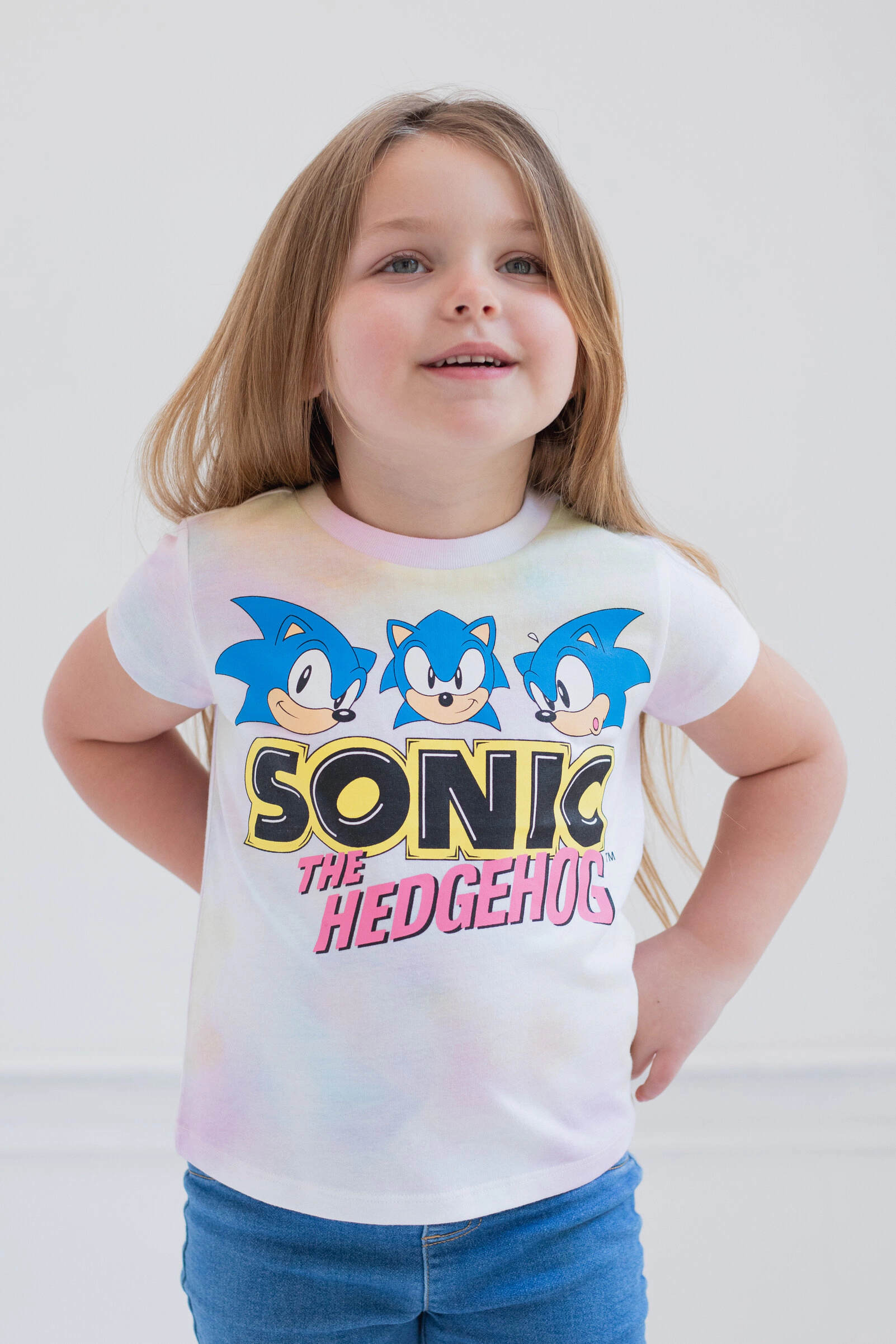 SEGA Sonic the Hedgehog Girls' 2-Pack T-Shirts