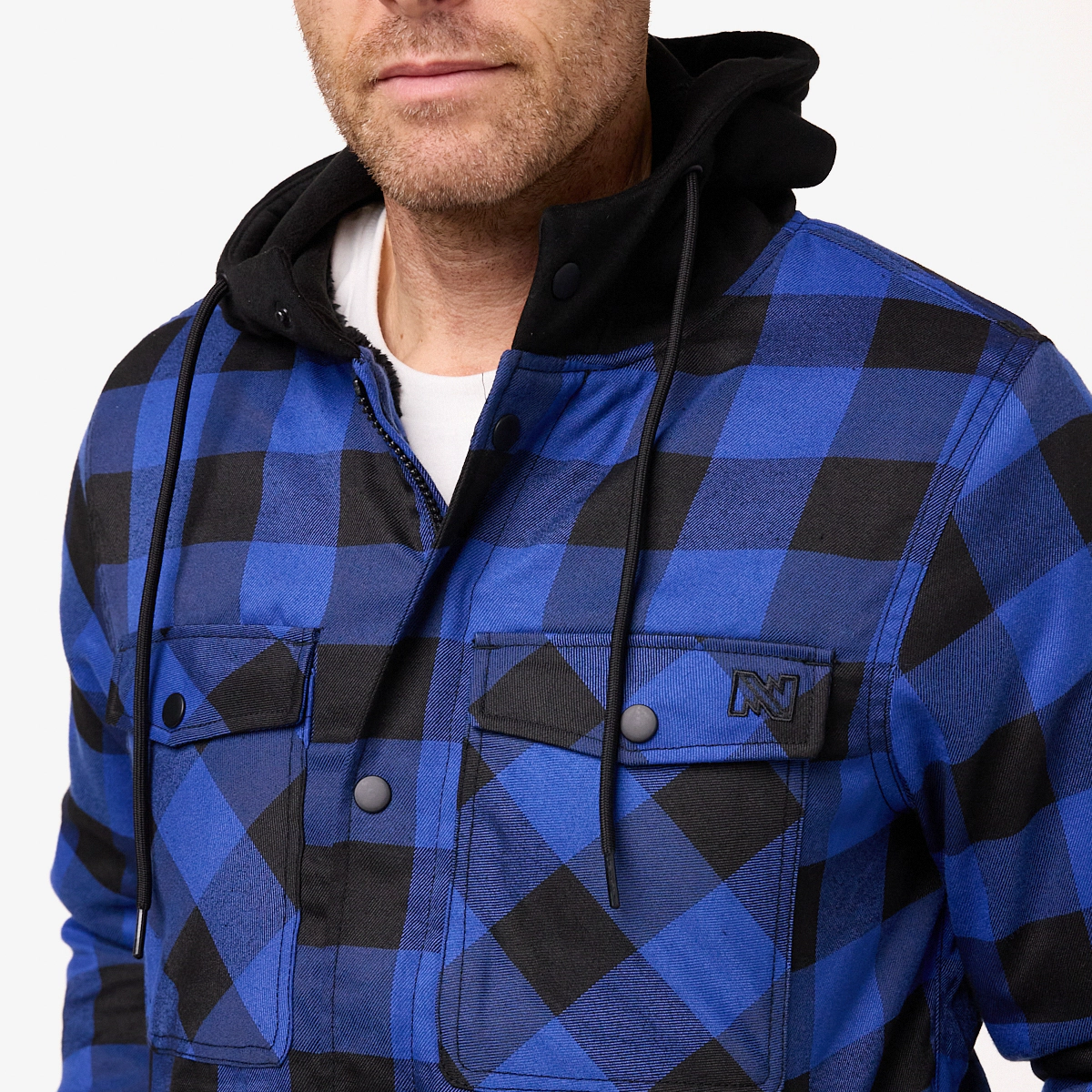 Mobile Warming Men's Flannel Heated Hoodie Jacket