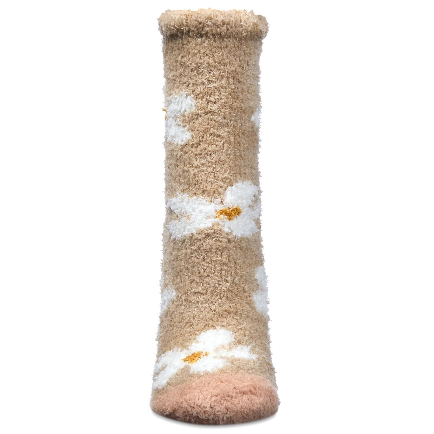 MeMoi Women's Daisy Marshmallow Cozy Crew Socks