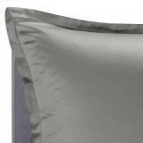 Brielle Home 300 Thread Count Modal Sateen Duvet Cover Set with Sham Twin 68 x 86 Grey