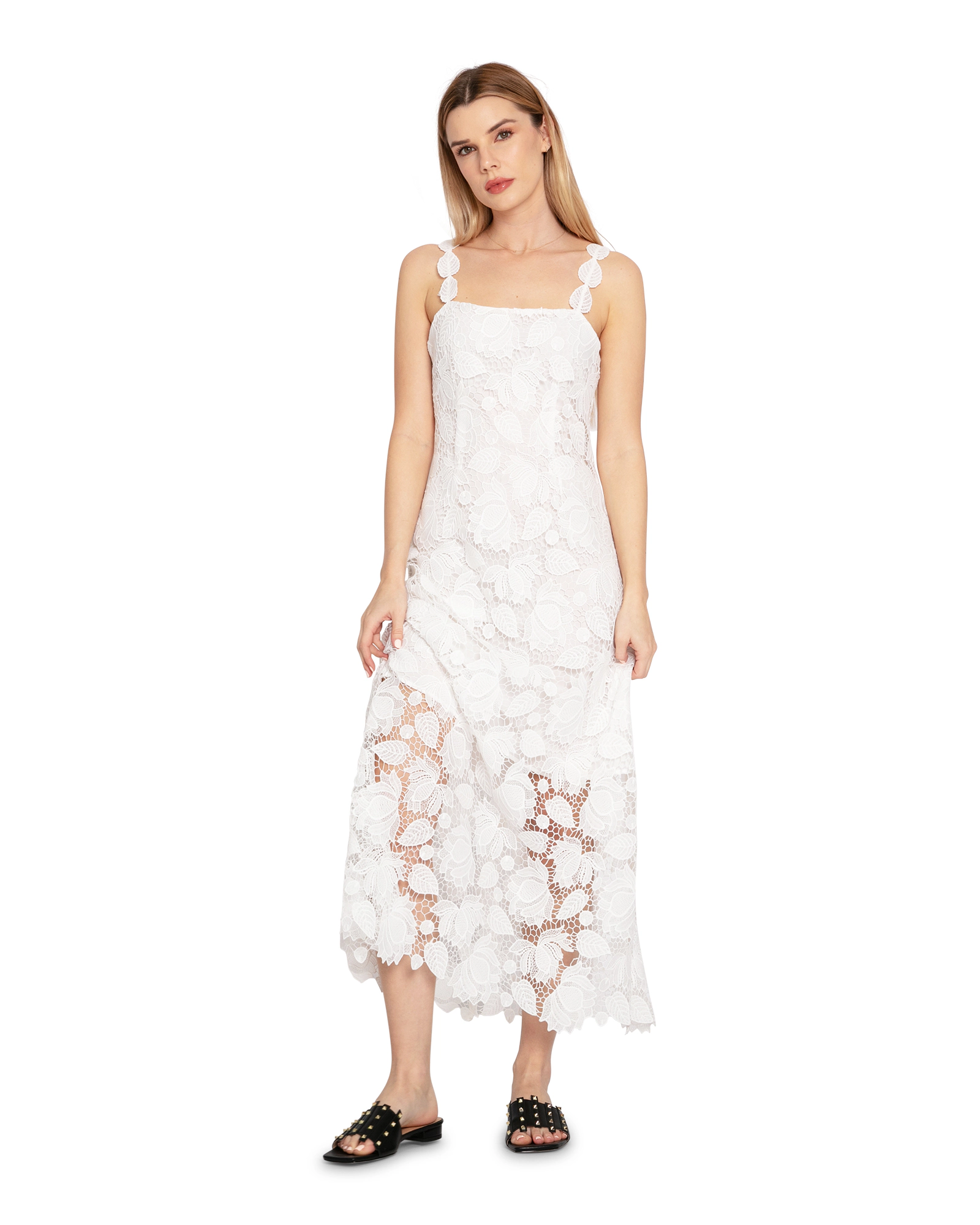 Belle & Bloom Womens Songbird Lace Maxi Dress