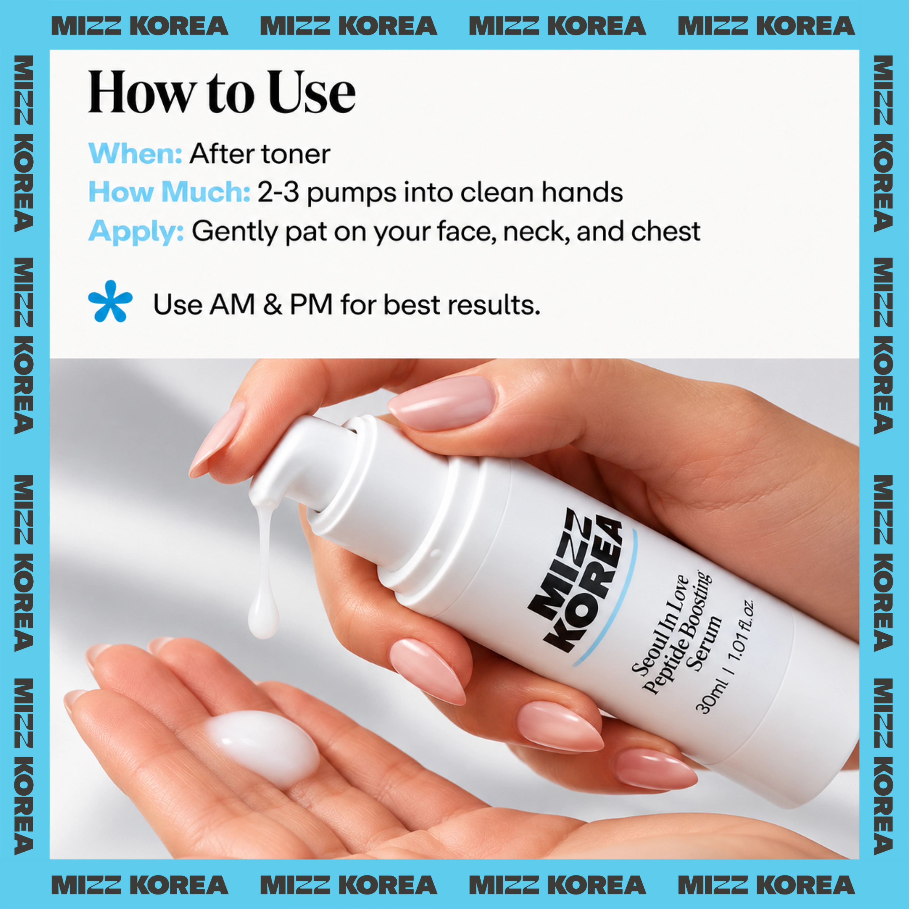 Mizz Korea Seoul In Love Peptide Boosting Serum