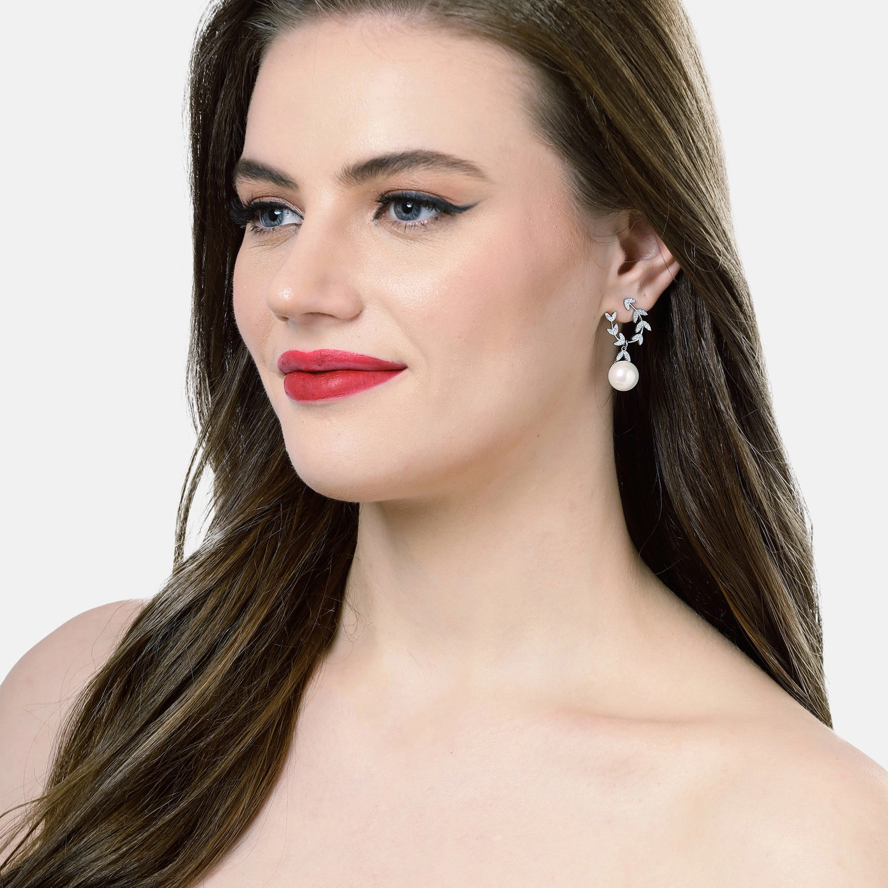 AGP PARIS Womens Elegant Round Drop Earrings