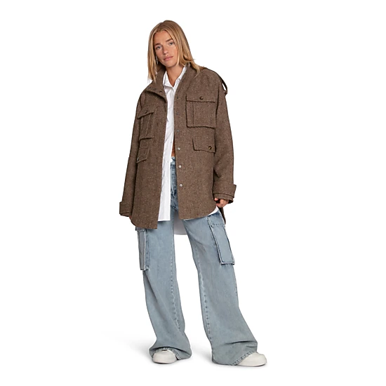 Belle & Bloom Womens All My Love Wool Overshirt