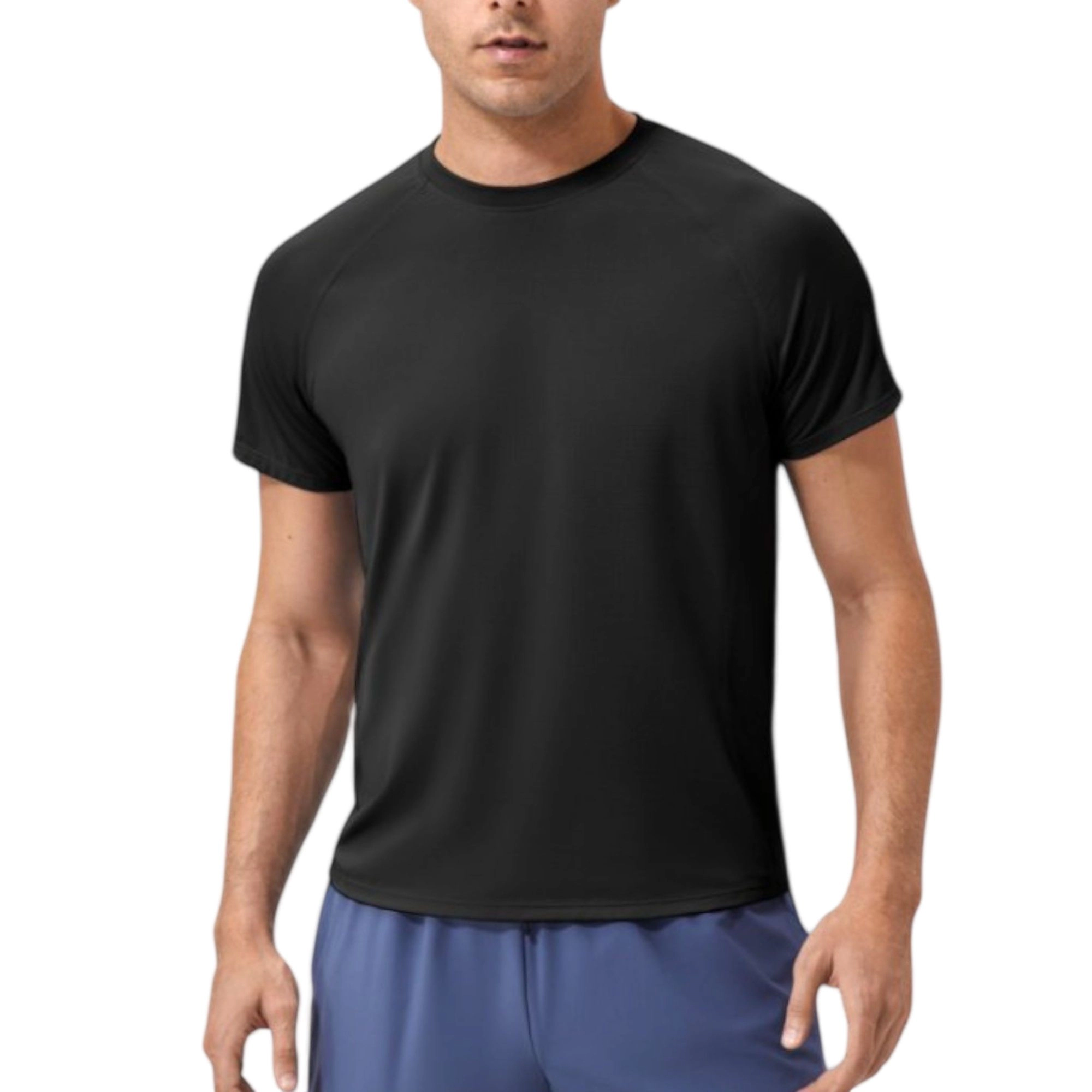 Anna-Kaci Men's Classic Crew Neck Active T-Shirt with Lightweight Quick-Dry Fabric for Performance Comfort