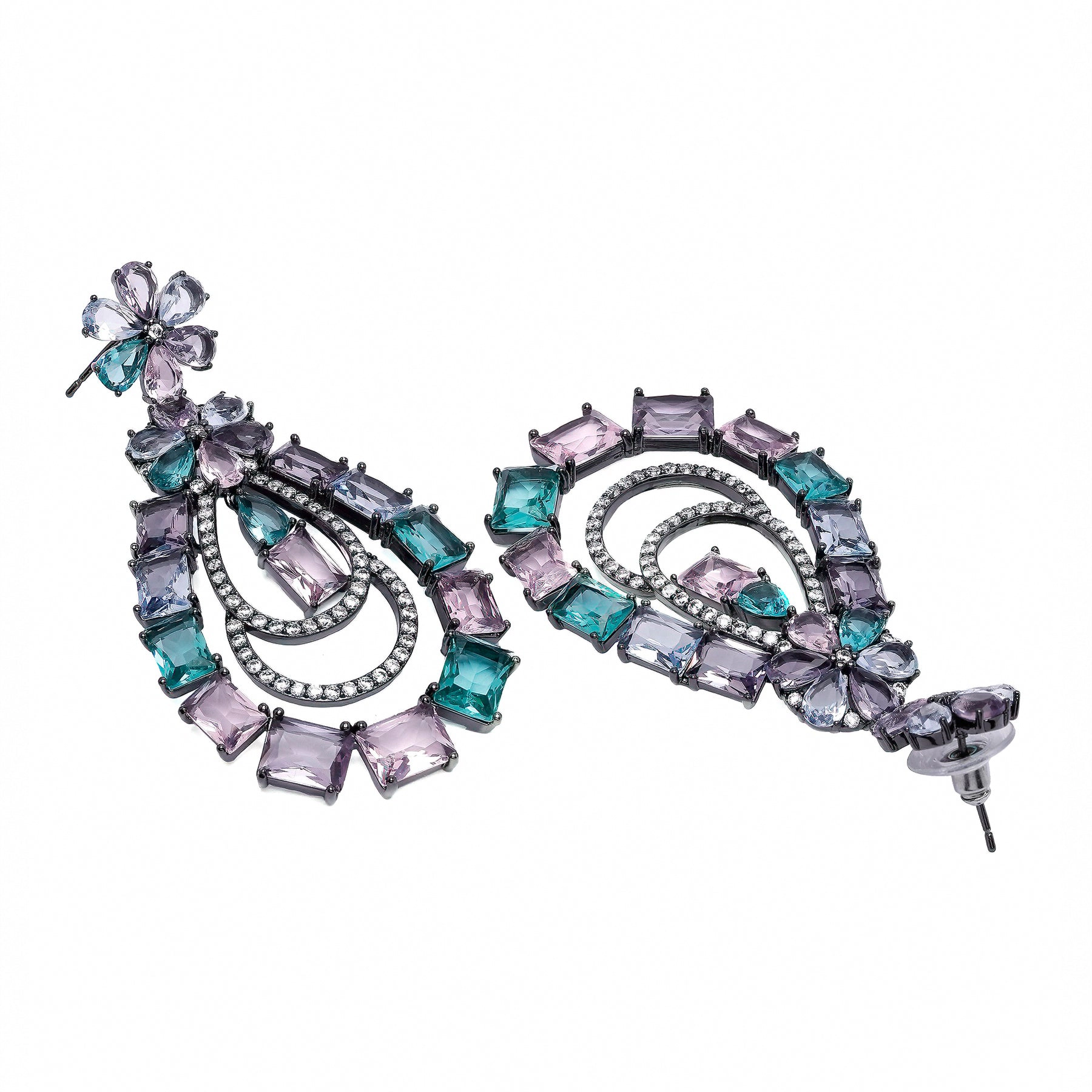 AGP PARIS Womens Diva Luxury Pendant Drop Earrings