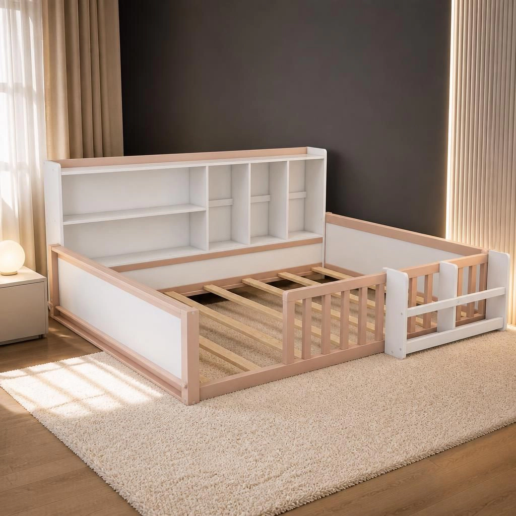 GOODSILO Full Composite Wood Bed Frame