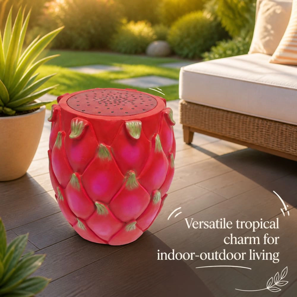 WOW PIONEER Compact Resin Patio Stool