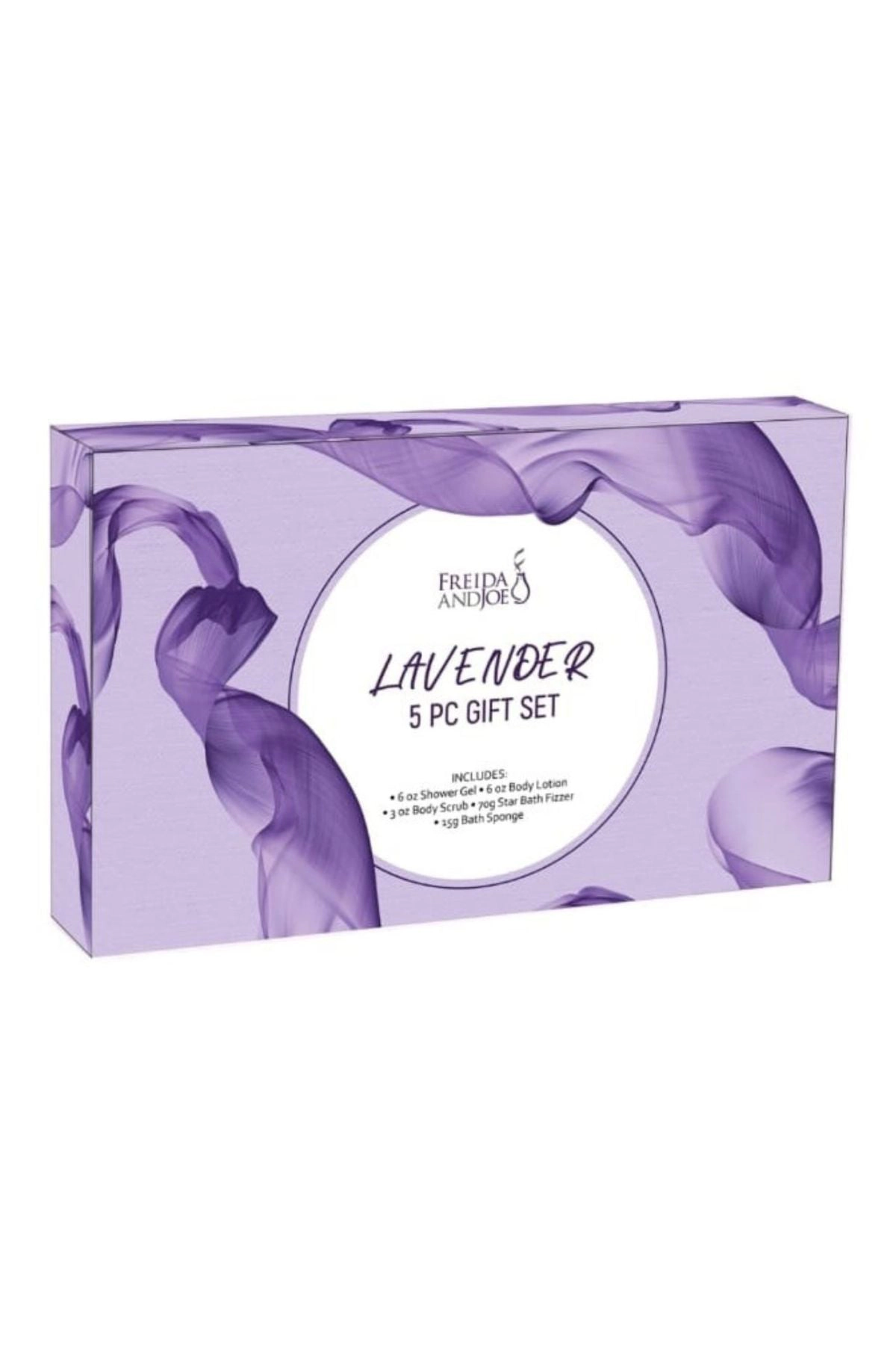 Freida and Joe Women Lavender Fragrance Bath and Body Collection Gift Box Set