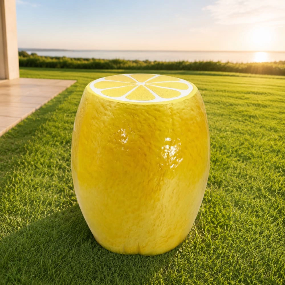 WOW PIONEER Round Resin Patio Stool