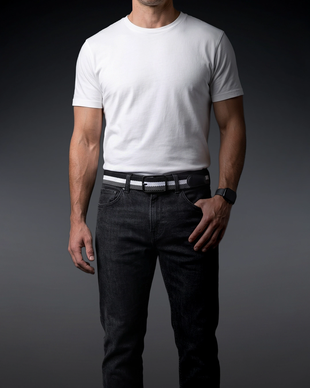 All Citizens Meridian Reversible Stretch Belt - Full-Grain Nappa Leather Detailing