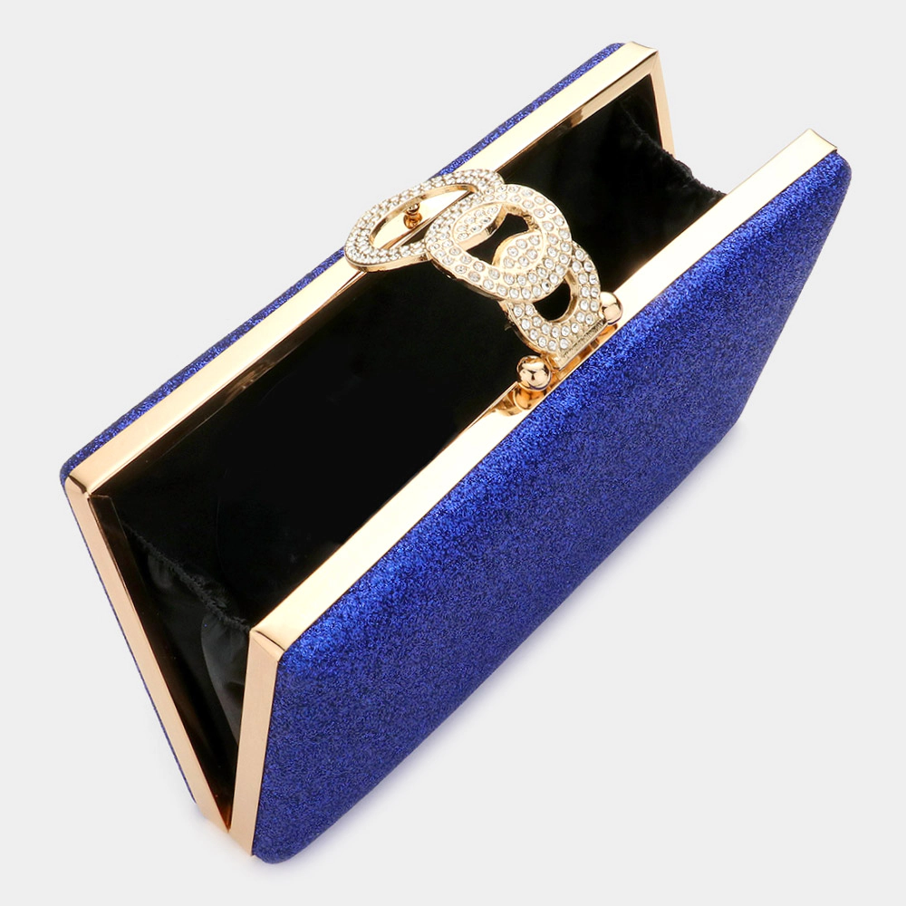 FASHNZFAB Shimmery Evening Clutch / Crossbody Bag