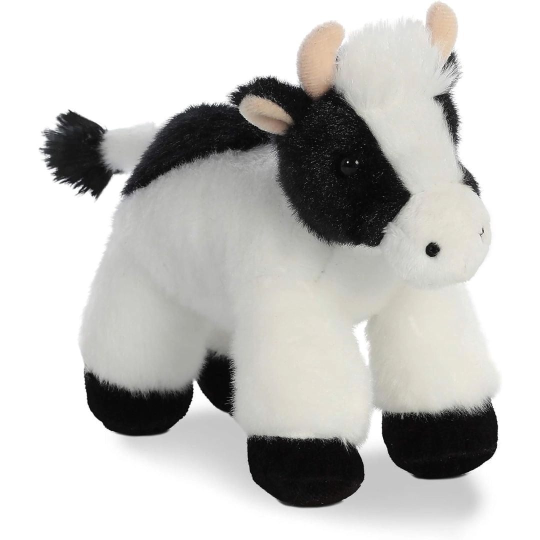 Aurora Mini Flopsie Mini Moo Holstein Cow 8-Inch Stuffed Animal Plush
