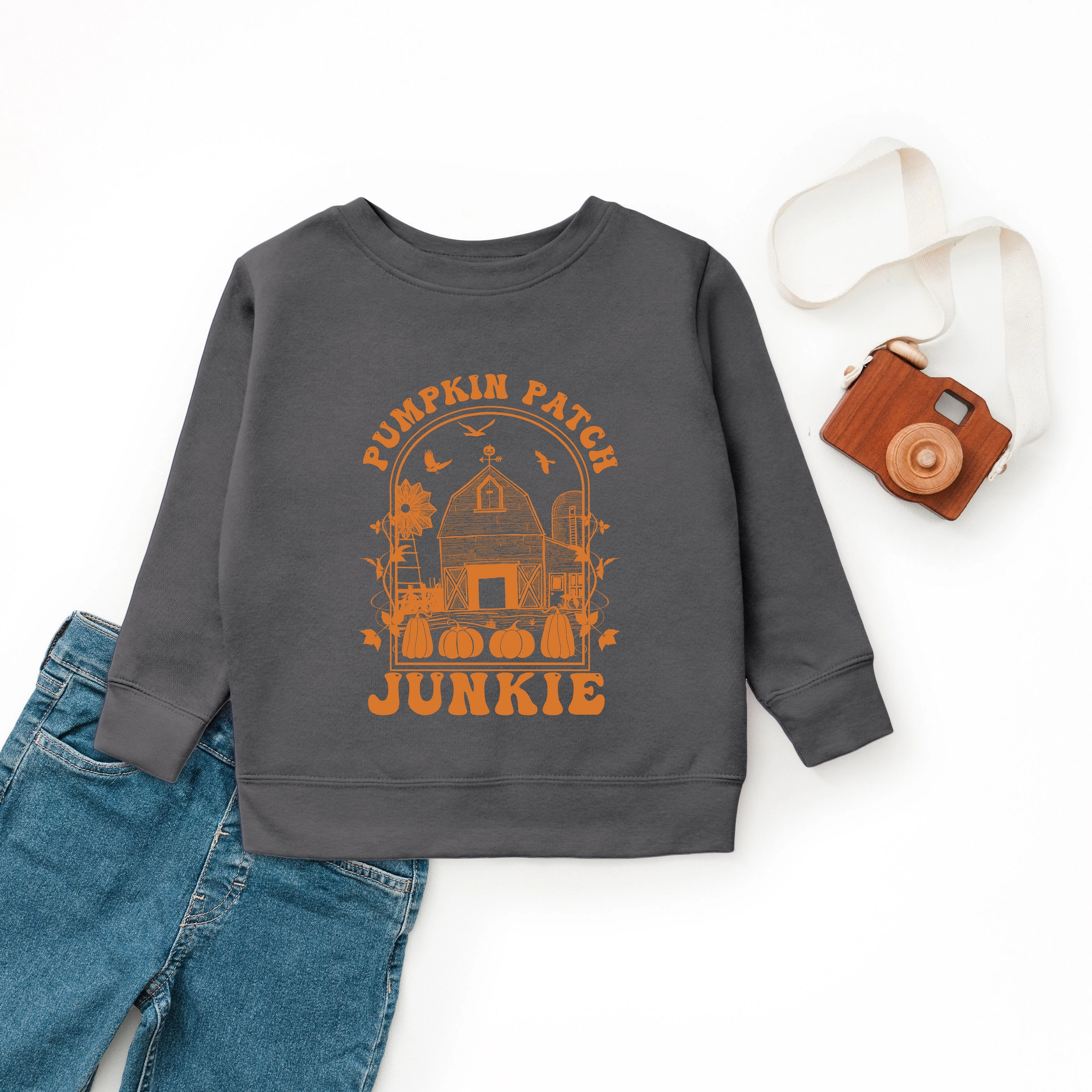 The Juniper Shop - Youth Graphic Sweatshirt Pumpkin Patch Junkie