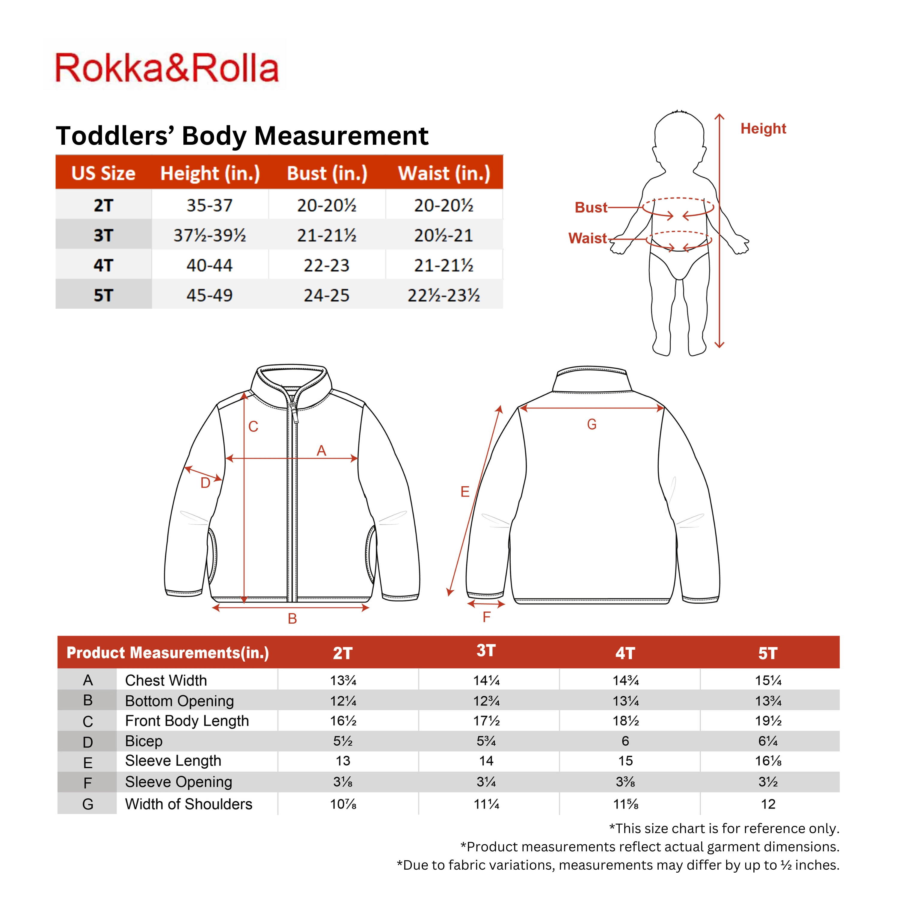 Rokka&Rolla Toddler Fleece Jacket with Stand-Up Collar