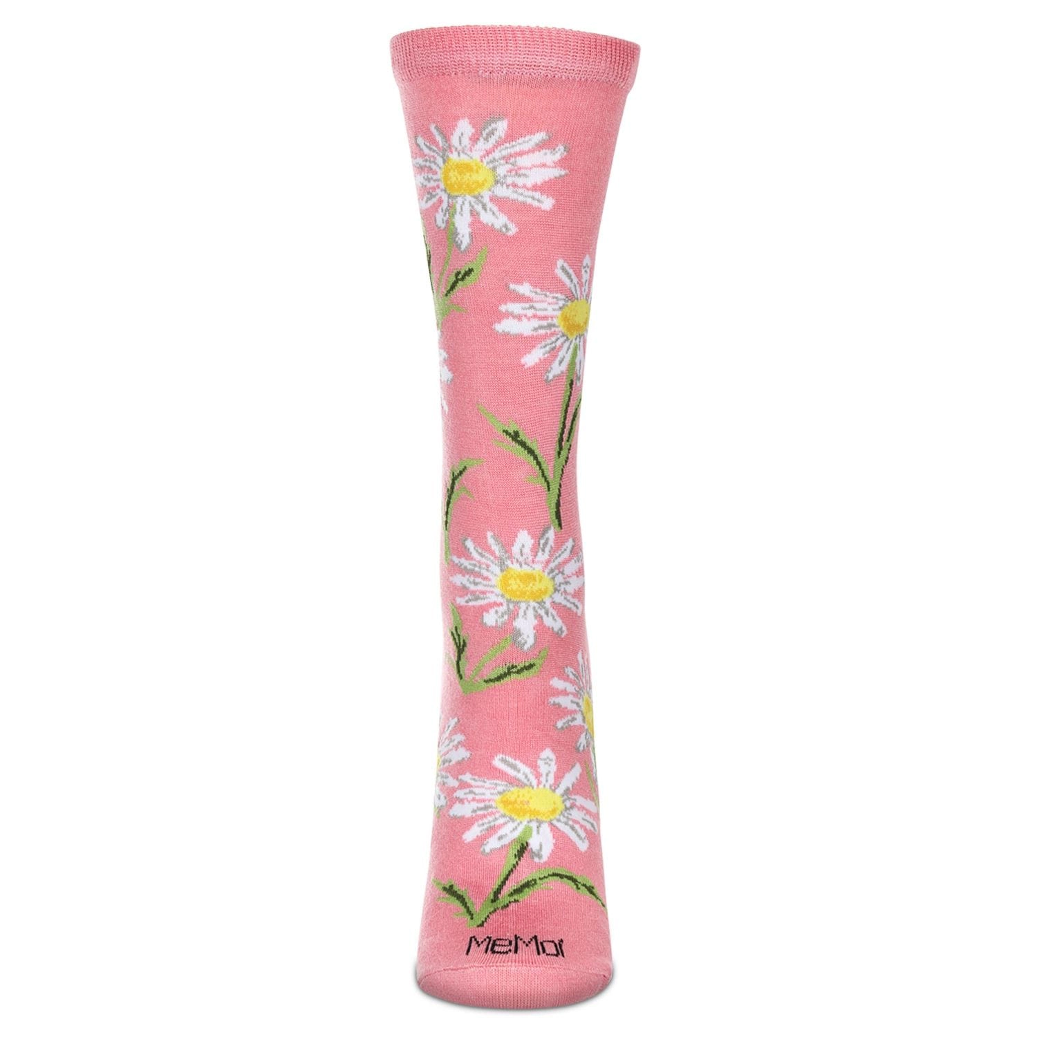 MeMoi Women's Daisy Bamboo Crew Socks