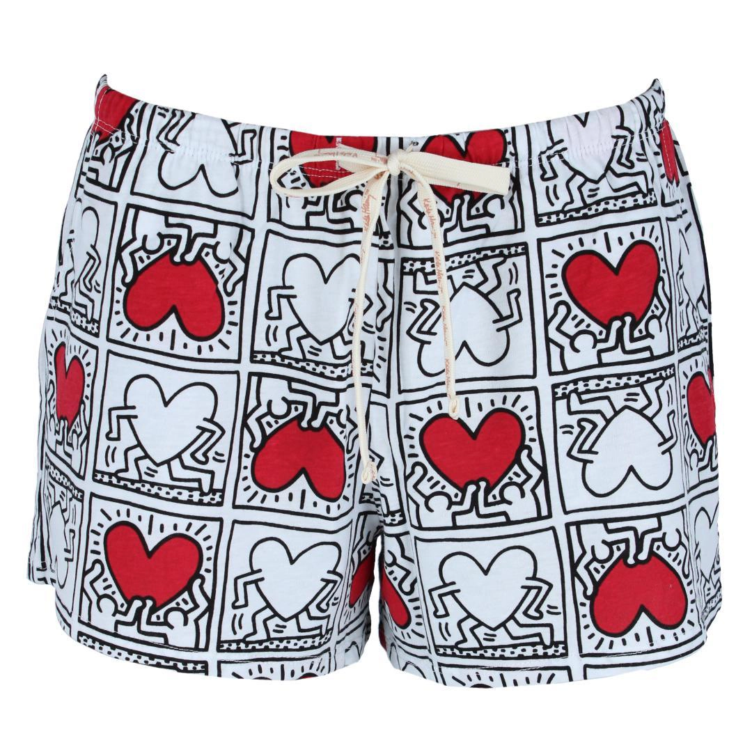 Keith Haring Women's Knit Pajama Set with Shorts