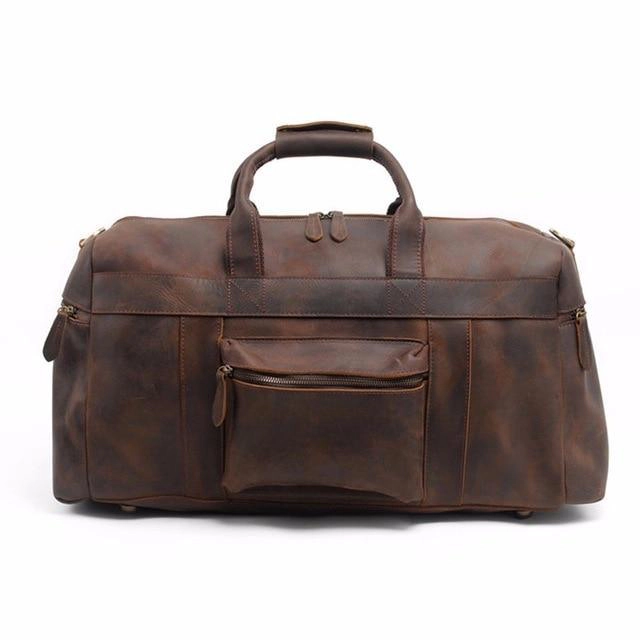 Steel Horse Leather Unisex The Asta Weekender | Handcrafted Leather Duffle Bag