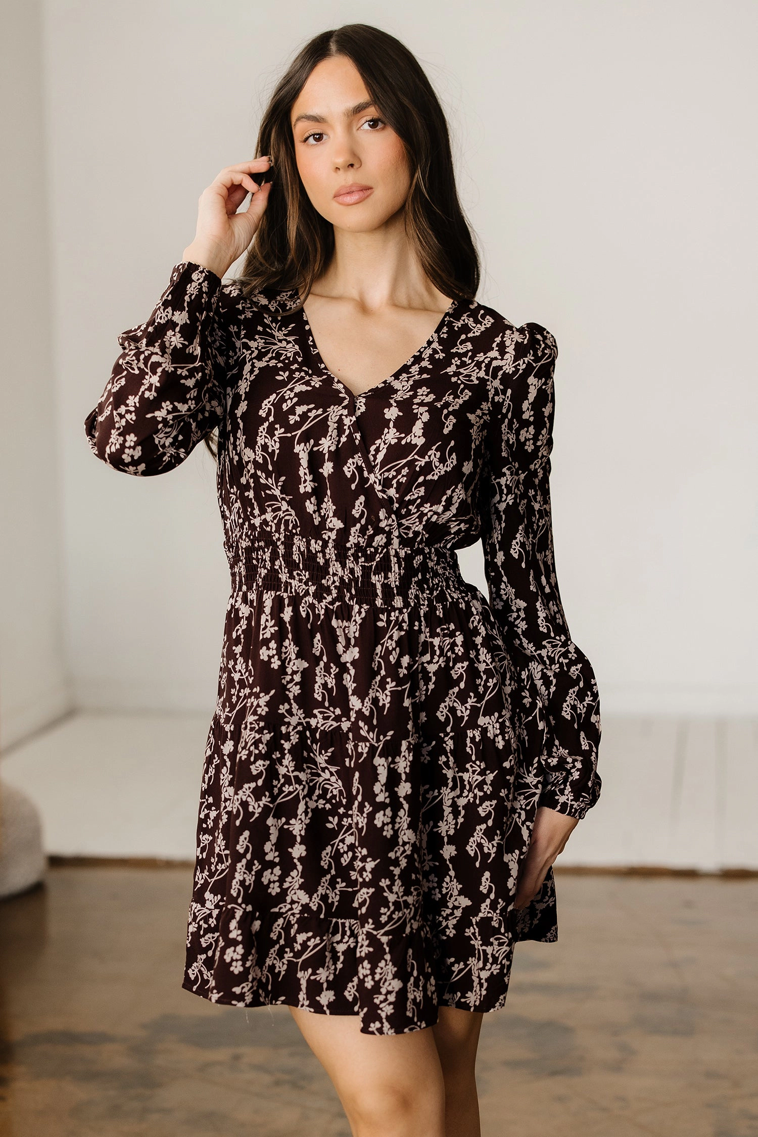 Threaded Pear Women's Serenity Waist Flared Mini Dress