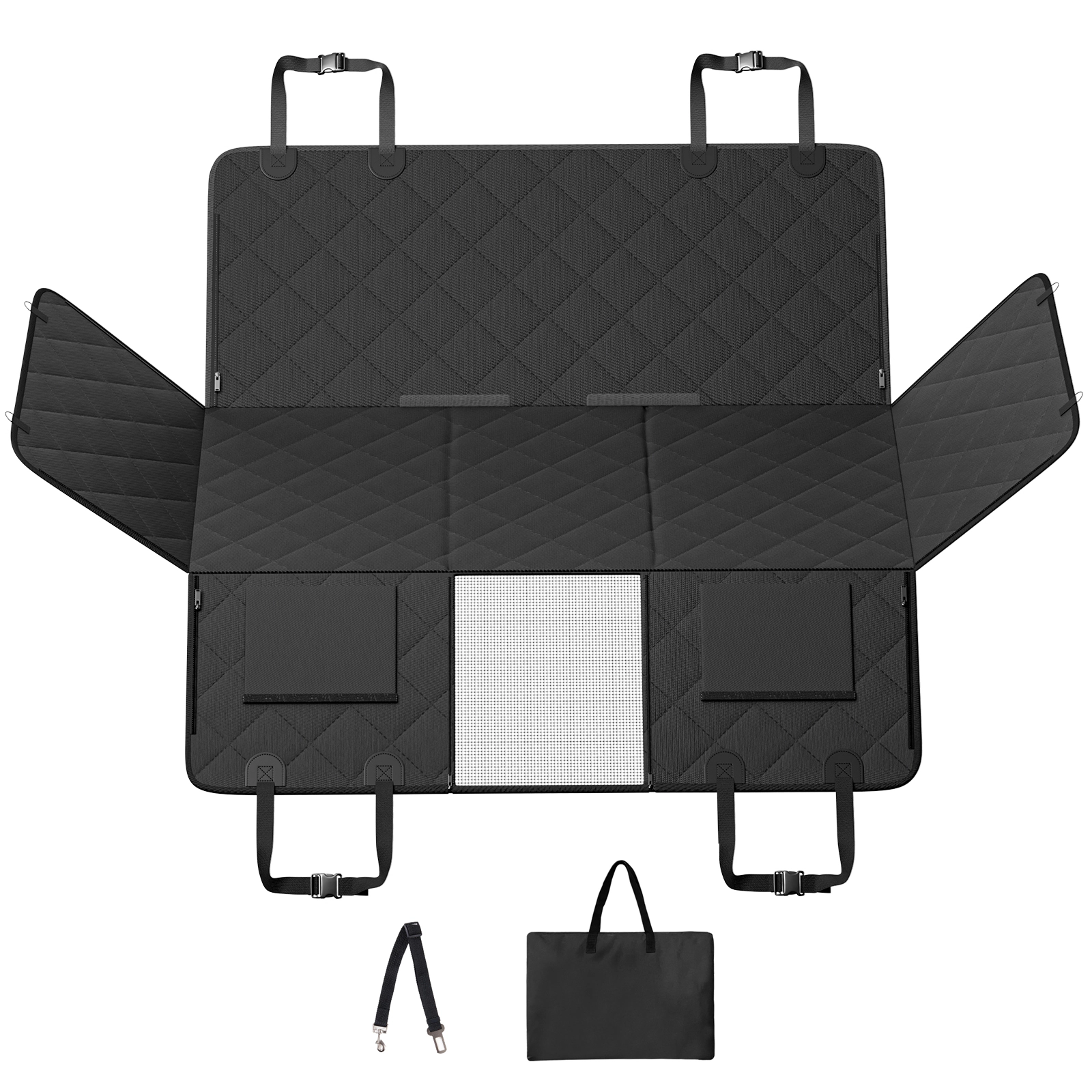 HONGGE Back Seat Extender, Dog Car Cover, Hammock for Bed