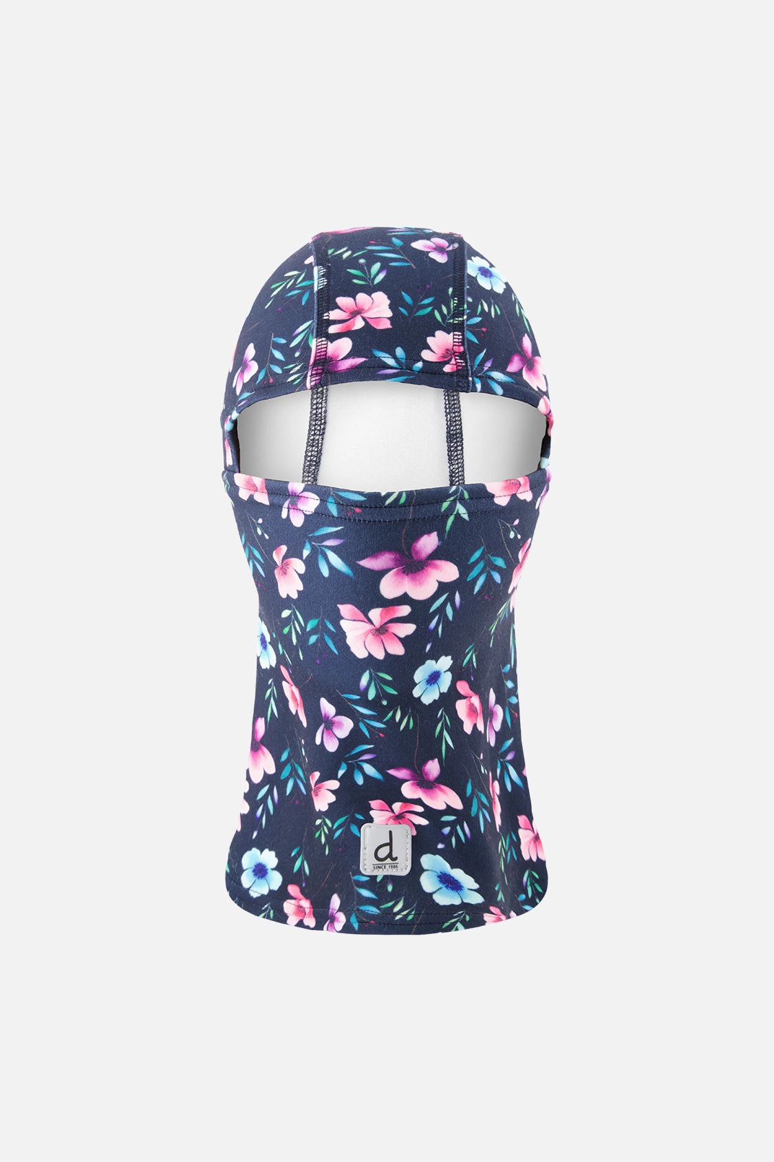 Deux par Girls Brushed Jersey Floral Print Balaclava with Reflective Patch