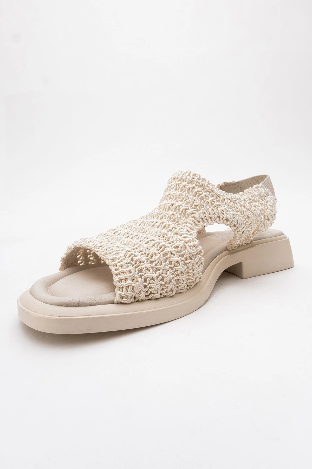 Forever & Always Womens Weave Leather Woven Sandals