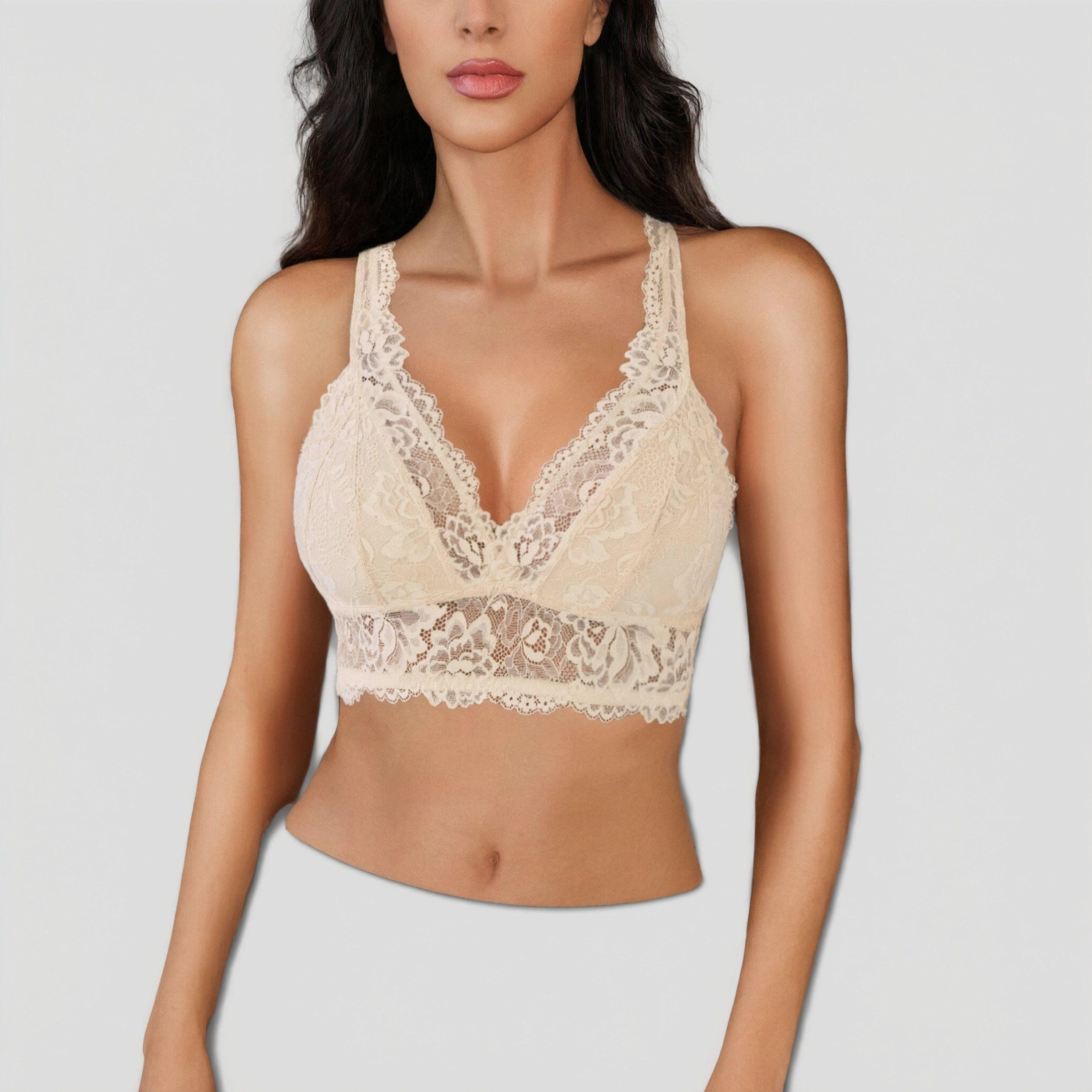 Avidlove Women's Wireless Lace Racerback Bralette Camisole Top