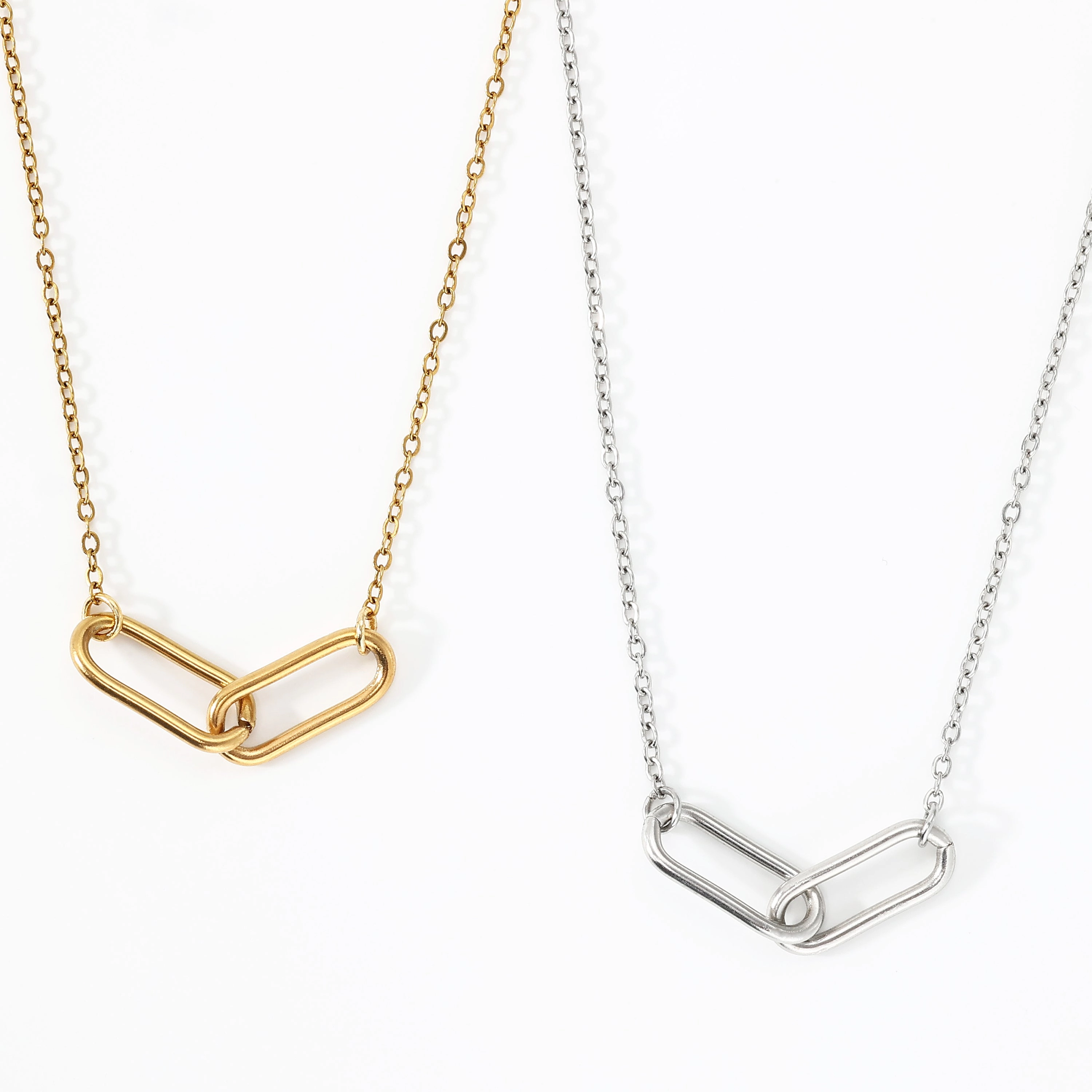Mint & Lily Women's Oval Link Necklace