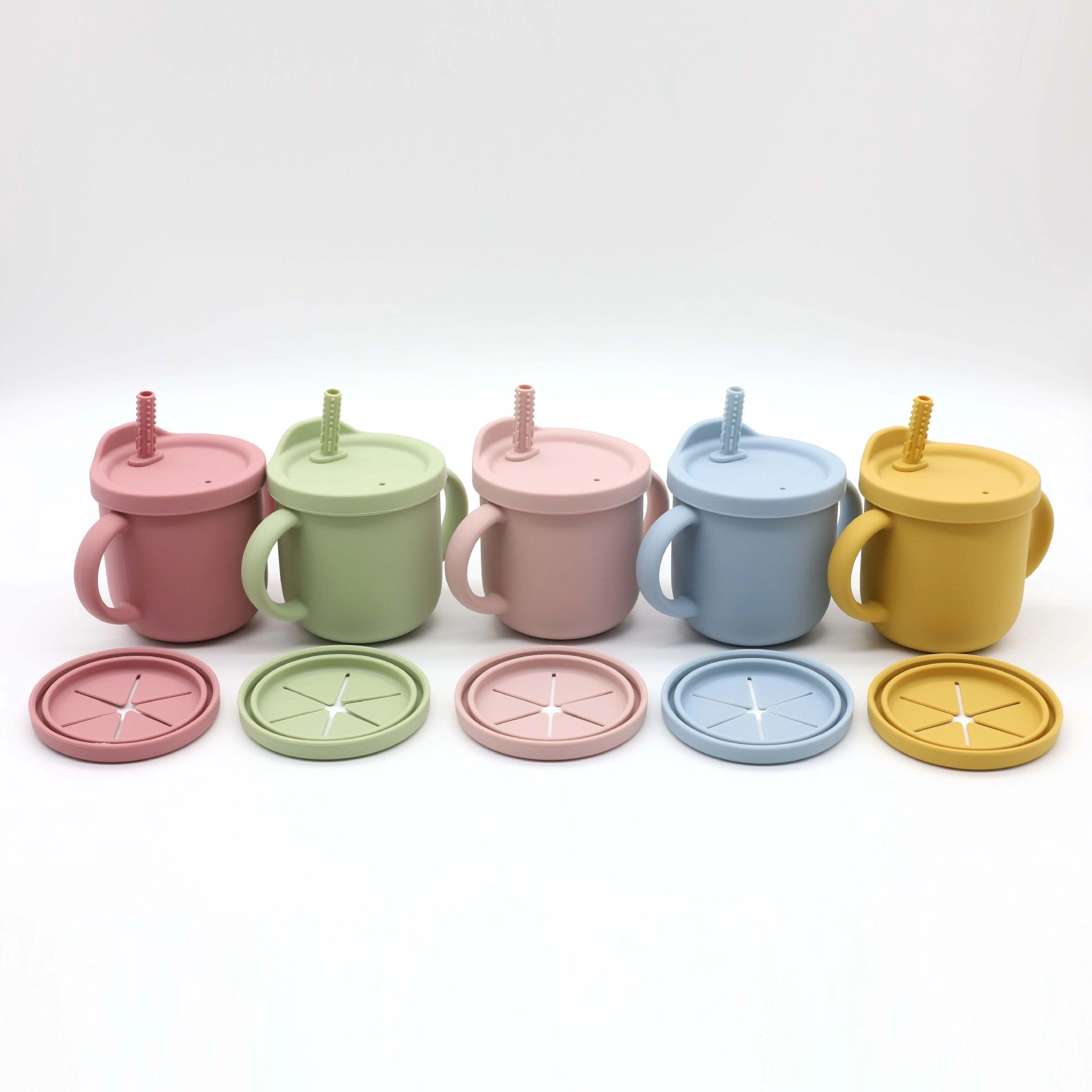 MyKids-USA Baby Anti-Drop And Anti-Spill Binaural Learning Drinking Cup silicone