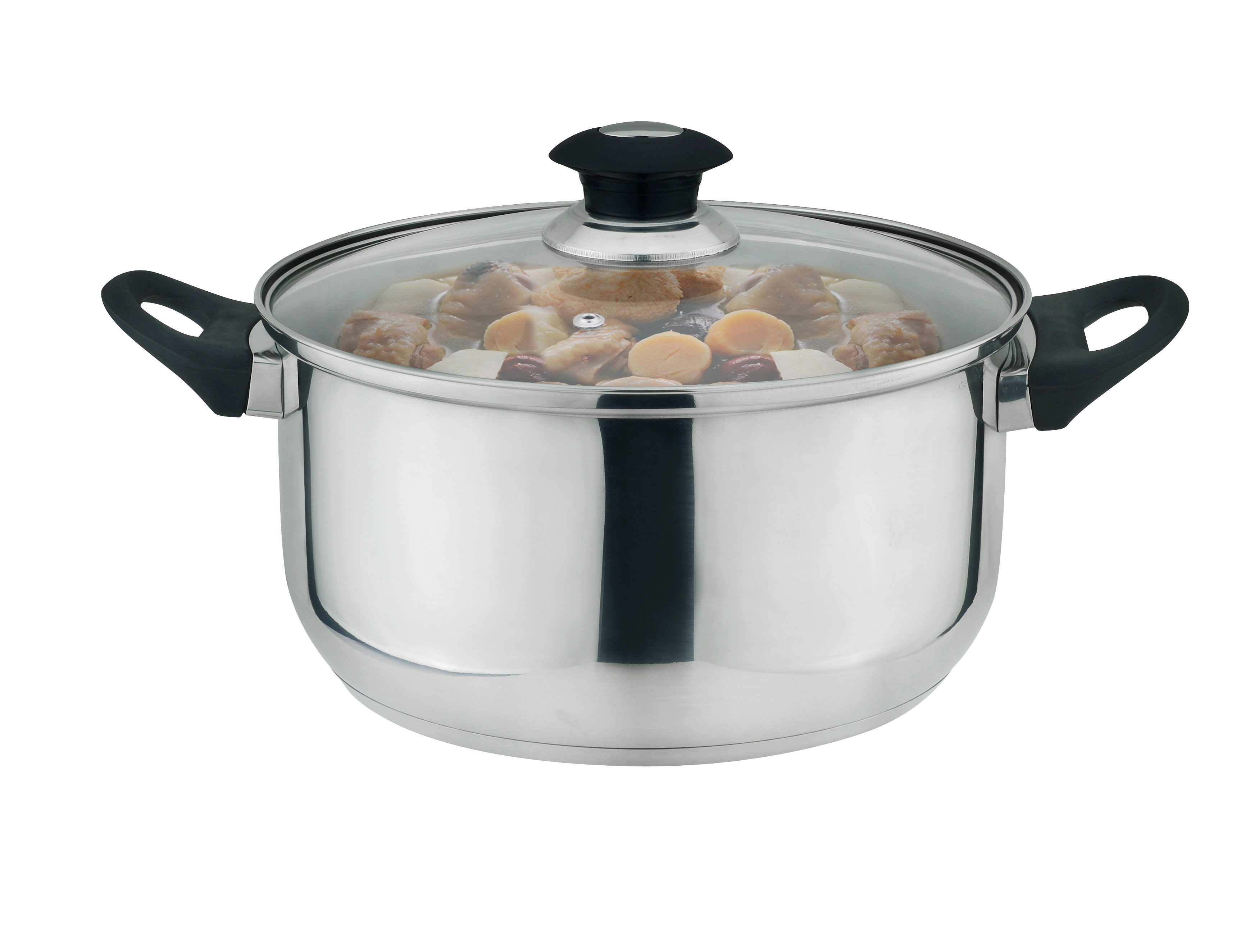 J&V TEXTILES 7 Piece Stainless Steel Cookware Set