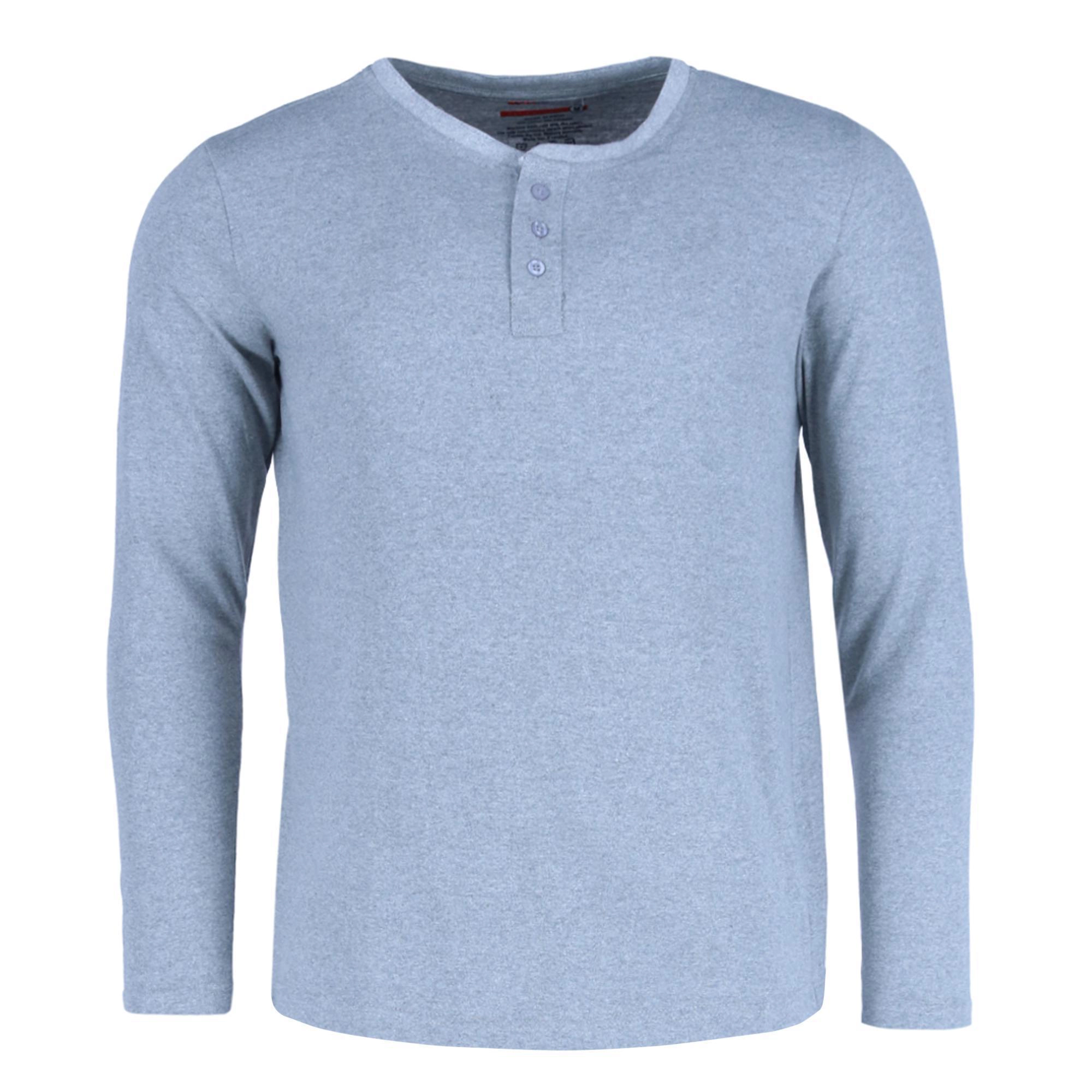 Ten West Apparel Men's Long Sleeve Henley With Flannel Pant Lounge Set
