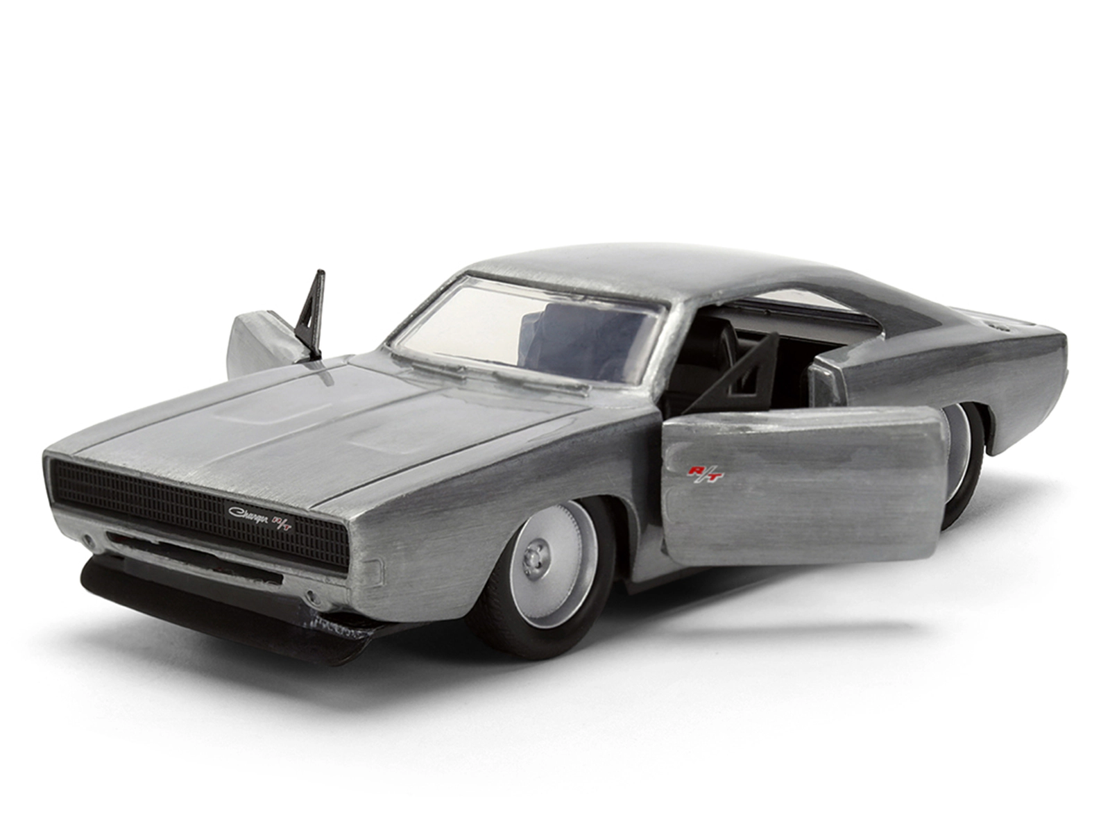 Jada Dom's Dodge Charger R/T Raw Metal "Fast & Furious 7" (2015) Movie 1/32 Diecast Model Car by Jada