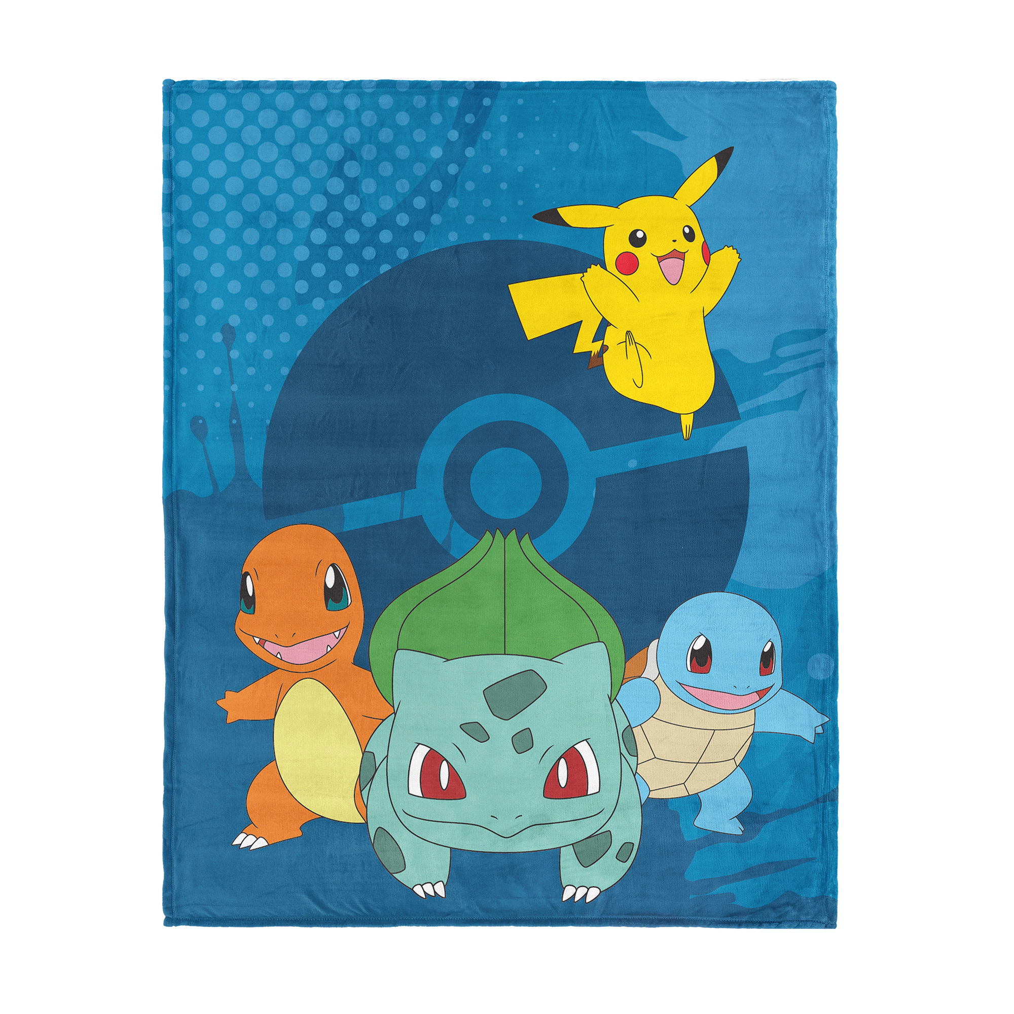 Sweet Home Collection Kids Pokémon Starters Micro Raschel Throw Blanket 46"x60"