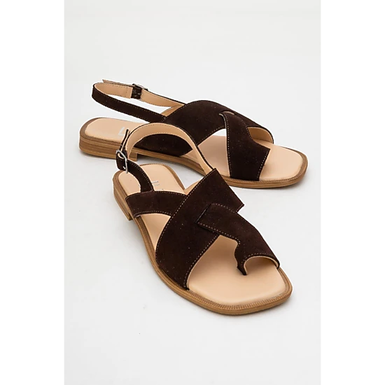 Forever & Always Womens Louna Leather Thong Sandalss