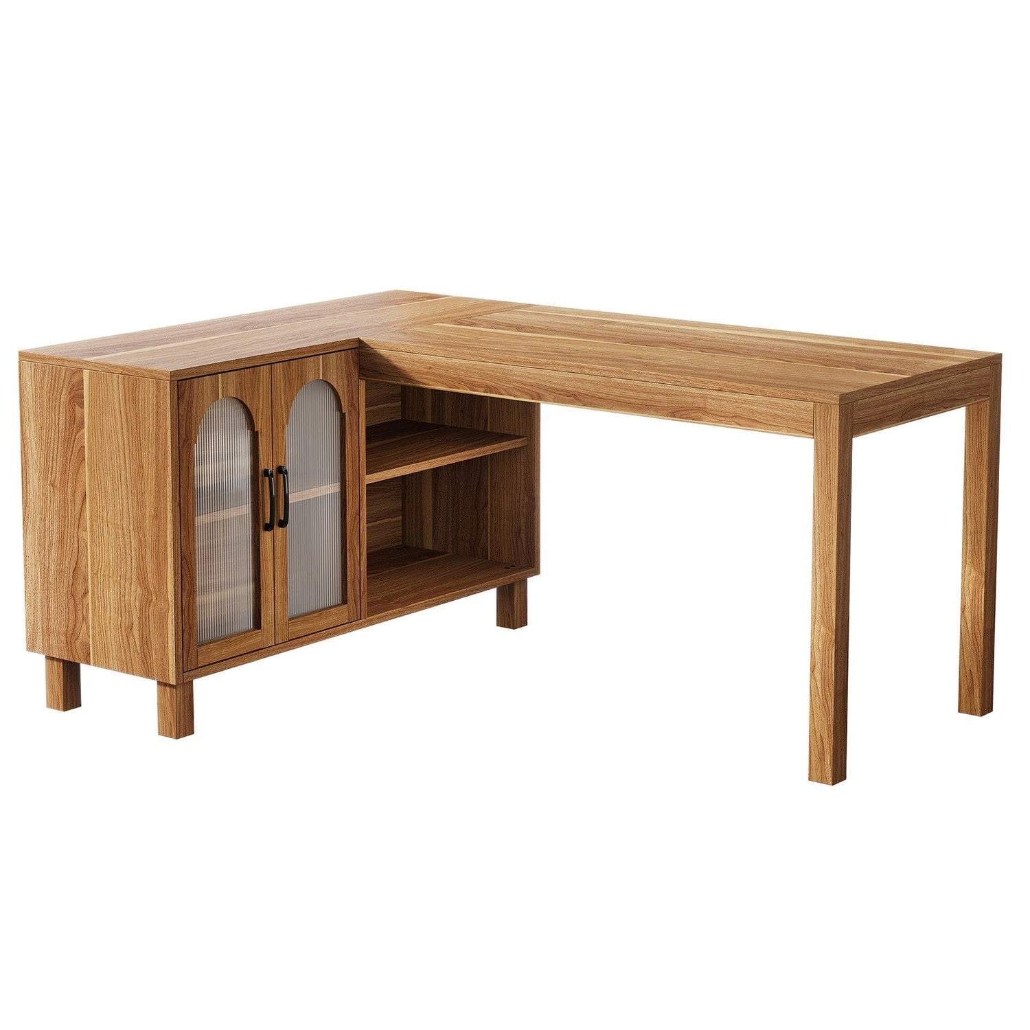 Tribesigns Farmhouse L-Shaped Executive Desk