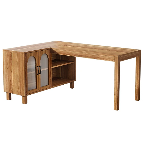 Tribesigns Farmhouse L-Shaped Executive Desk