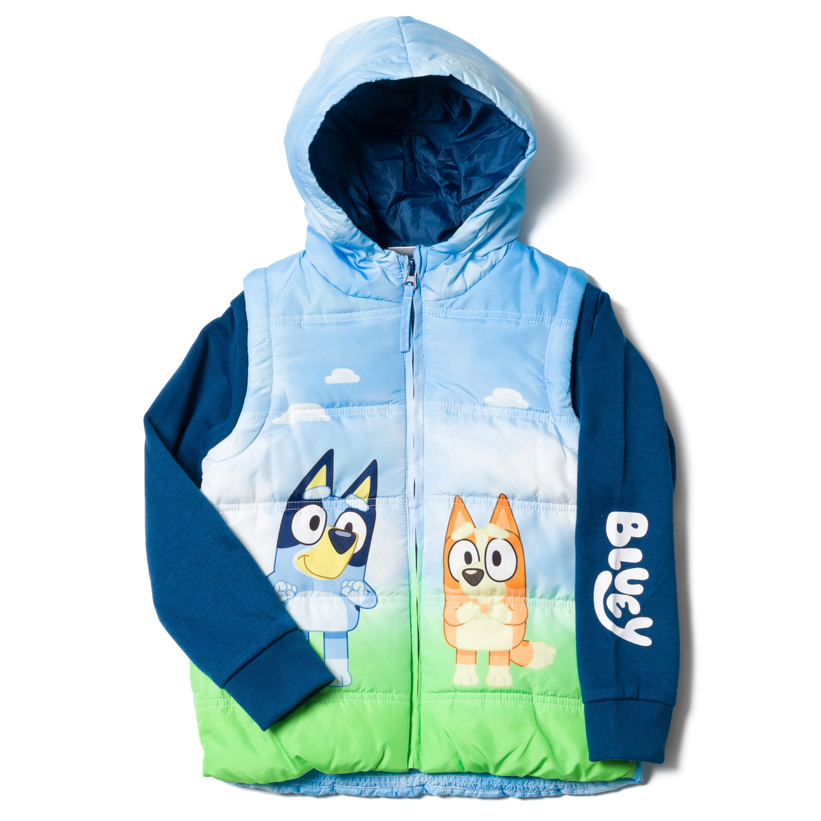 Bluey Girls' Hooded Zip-Up Jacket