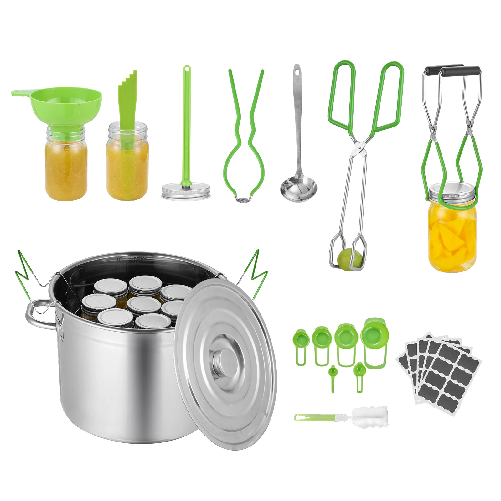 HONGGE Canning Supplies Starter Kit Stainless Steel Water Bath Canning Kit for Beginners Canning Tools Set: Pot Rack